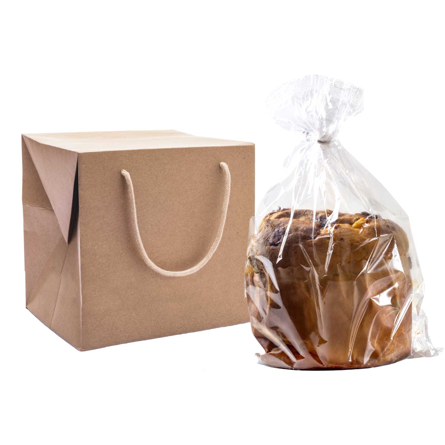 Bag Box Portapanettone Kraft Avana - Image 2