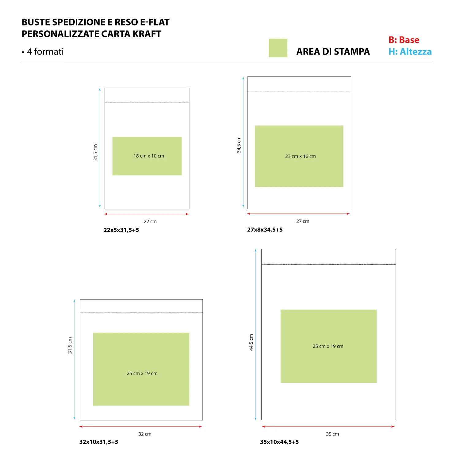 Buste Spedizione e Reso e-Flat Personalizzate Carta Kraft 80 gr - Image 3