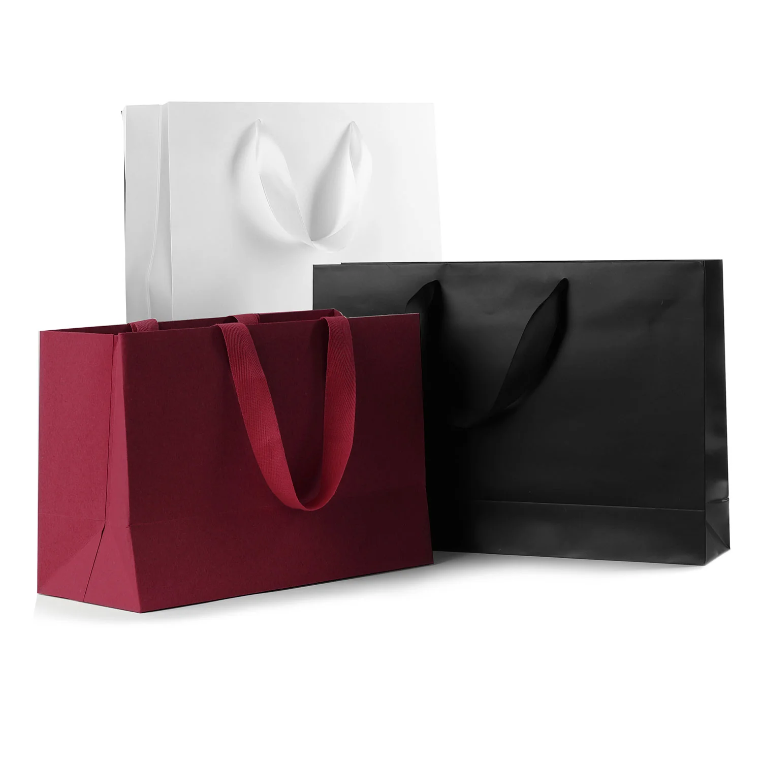 Buste Shopper Fondo Largo Elegance manico in Cotone - Image 2