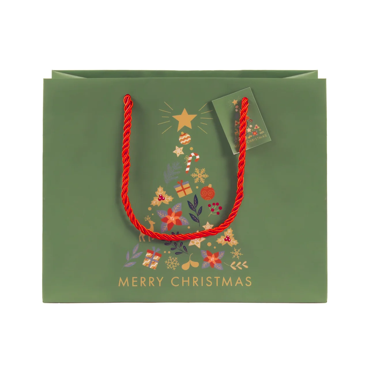 Buste Shopper Natalizie Fantasia Albero e Merry Christmas - Image 5