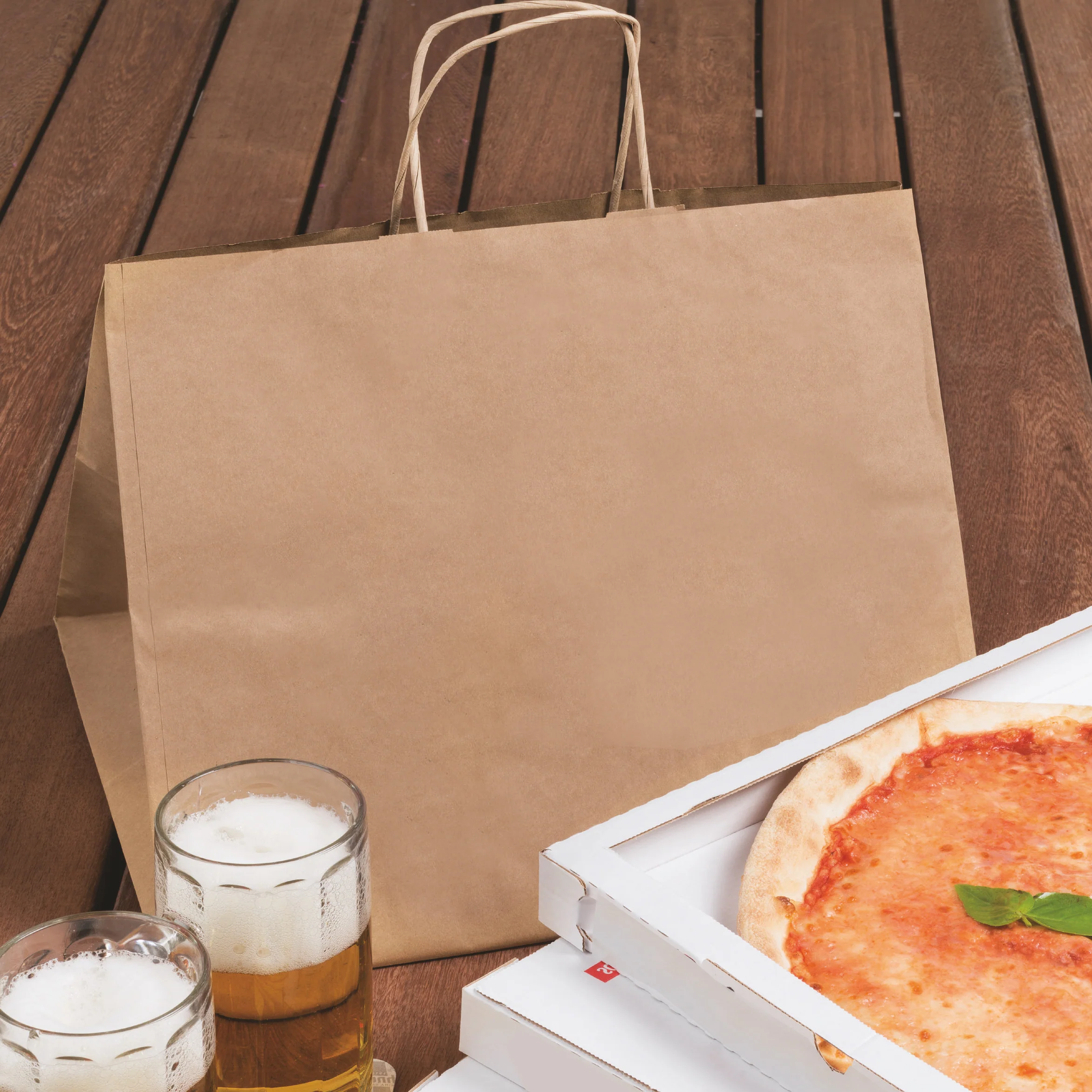 Buste Shopper Porta Pizza Avana - Image 2