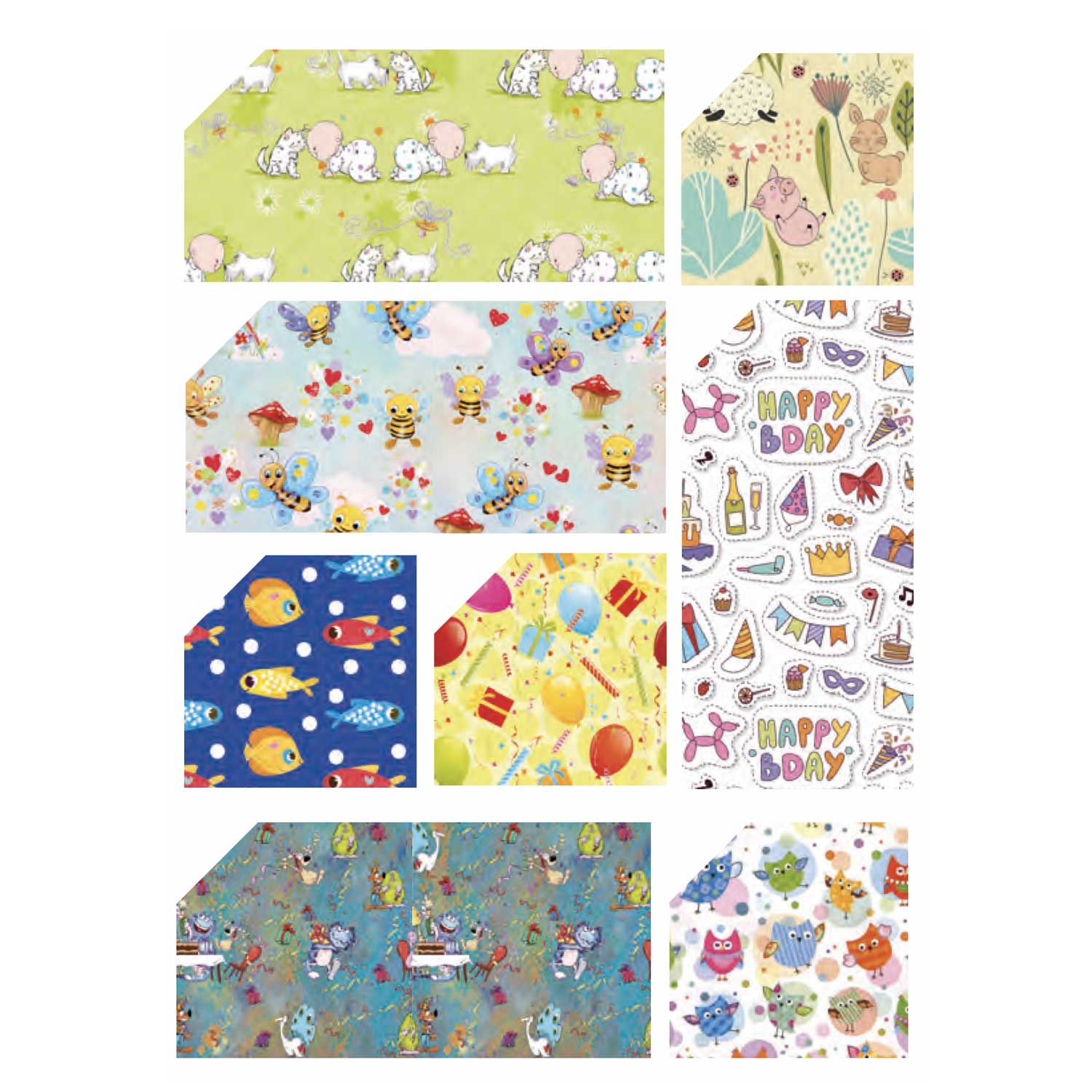 Carta Regalo a Fogli per Bambini Mix Fantasie - Image 4