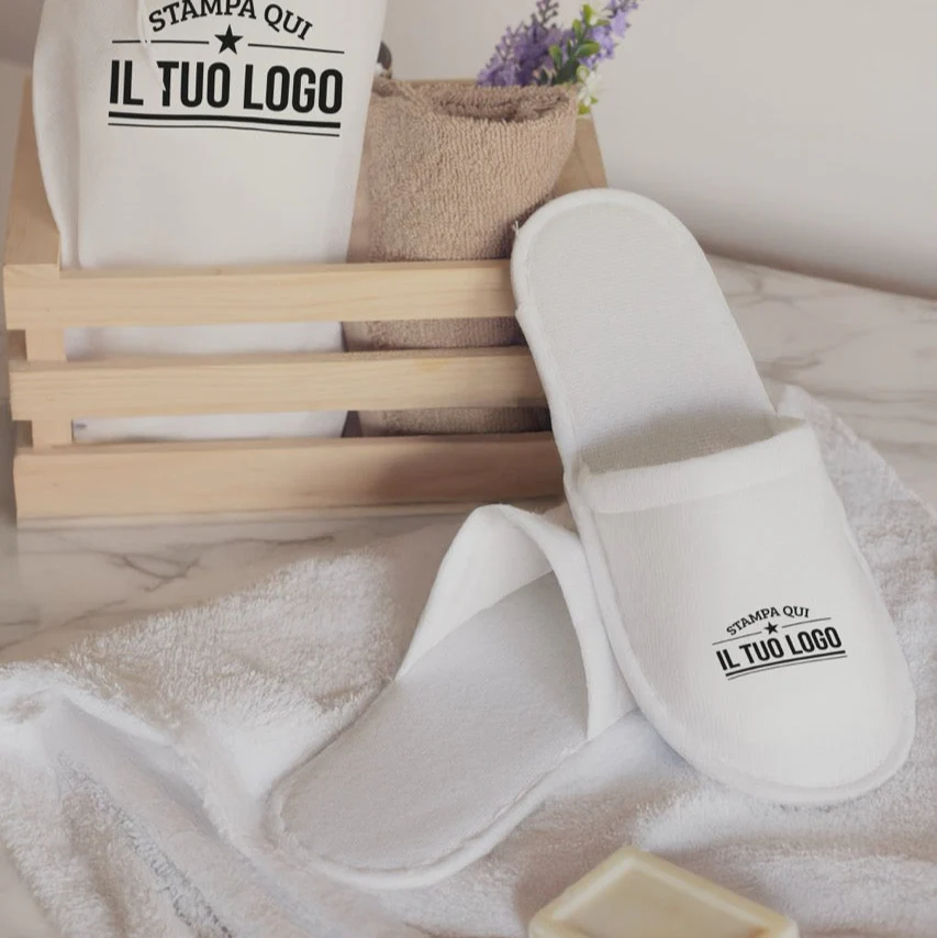Ciabattine di Cortesia con sacchetto Personalizzabili - Image 2