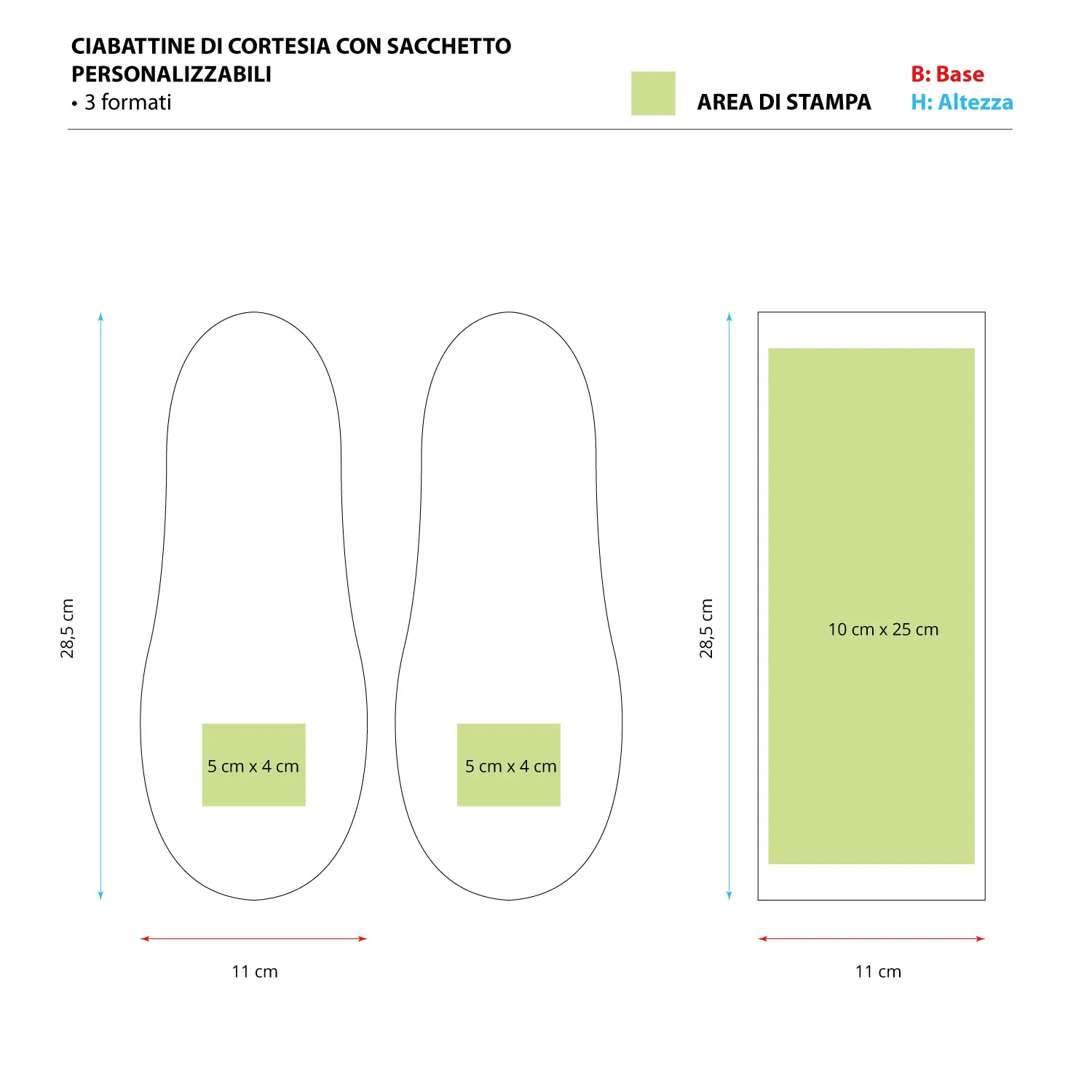 Ciabattine di Cortesia con sacchetto Personalizzabili - Image 4