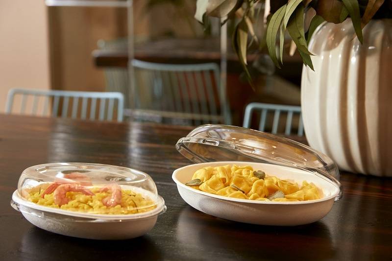 Contenitore ovale take away in polpa di cellulosa - Image 2