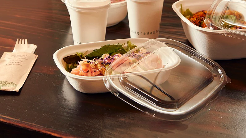 Coperchio per vaschetta take away rettangolare - Image 2