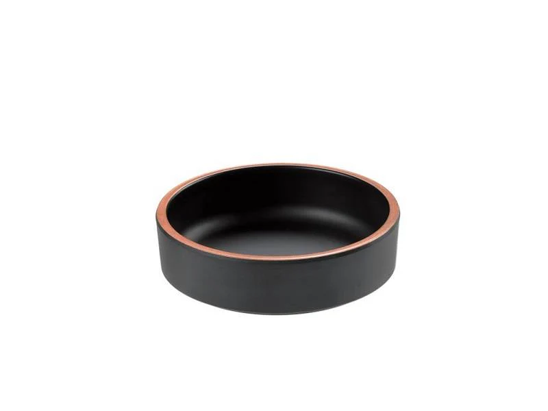 Coppetta effetto Terracotta in melamina nera