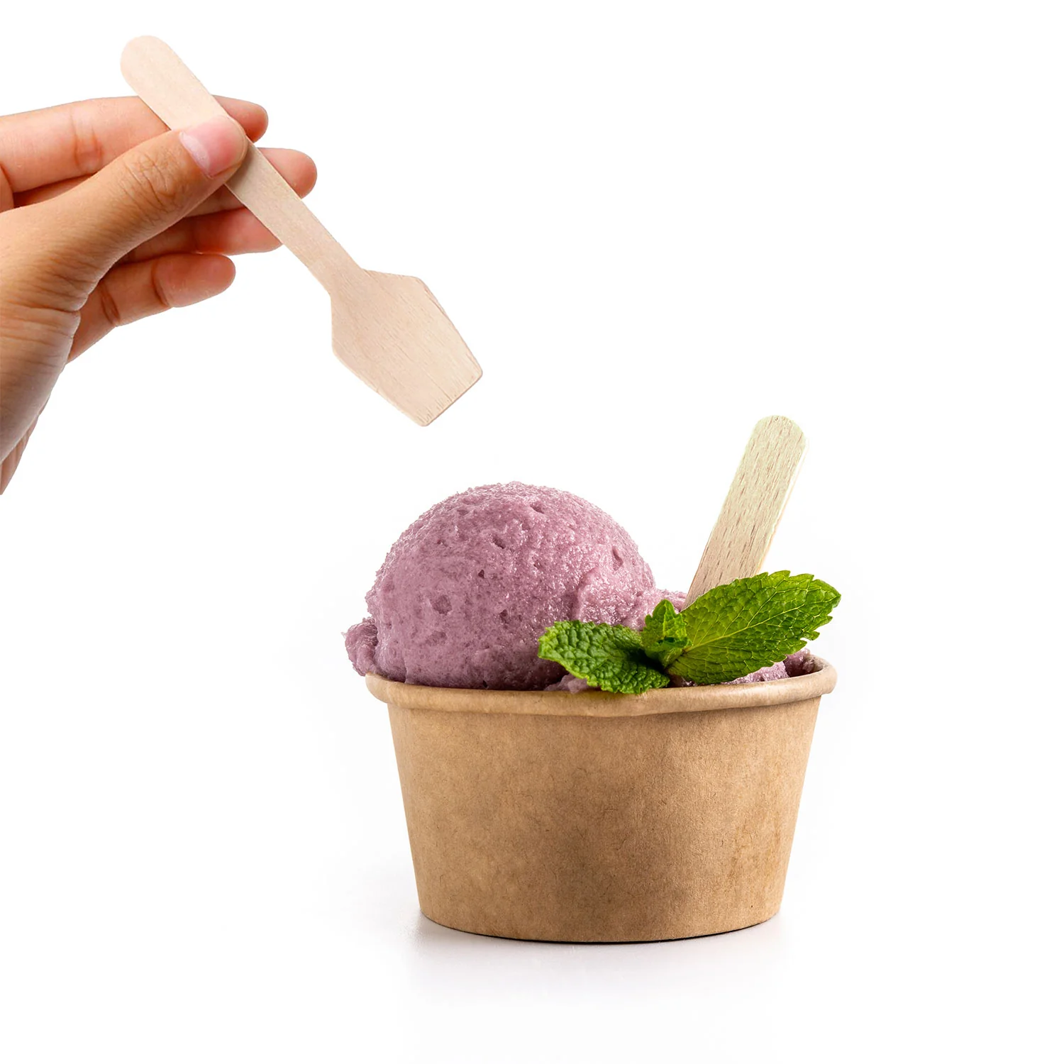 Cucchiaino da gelato in legno biodegradabile - Image 5