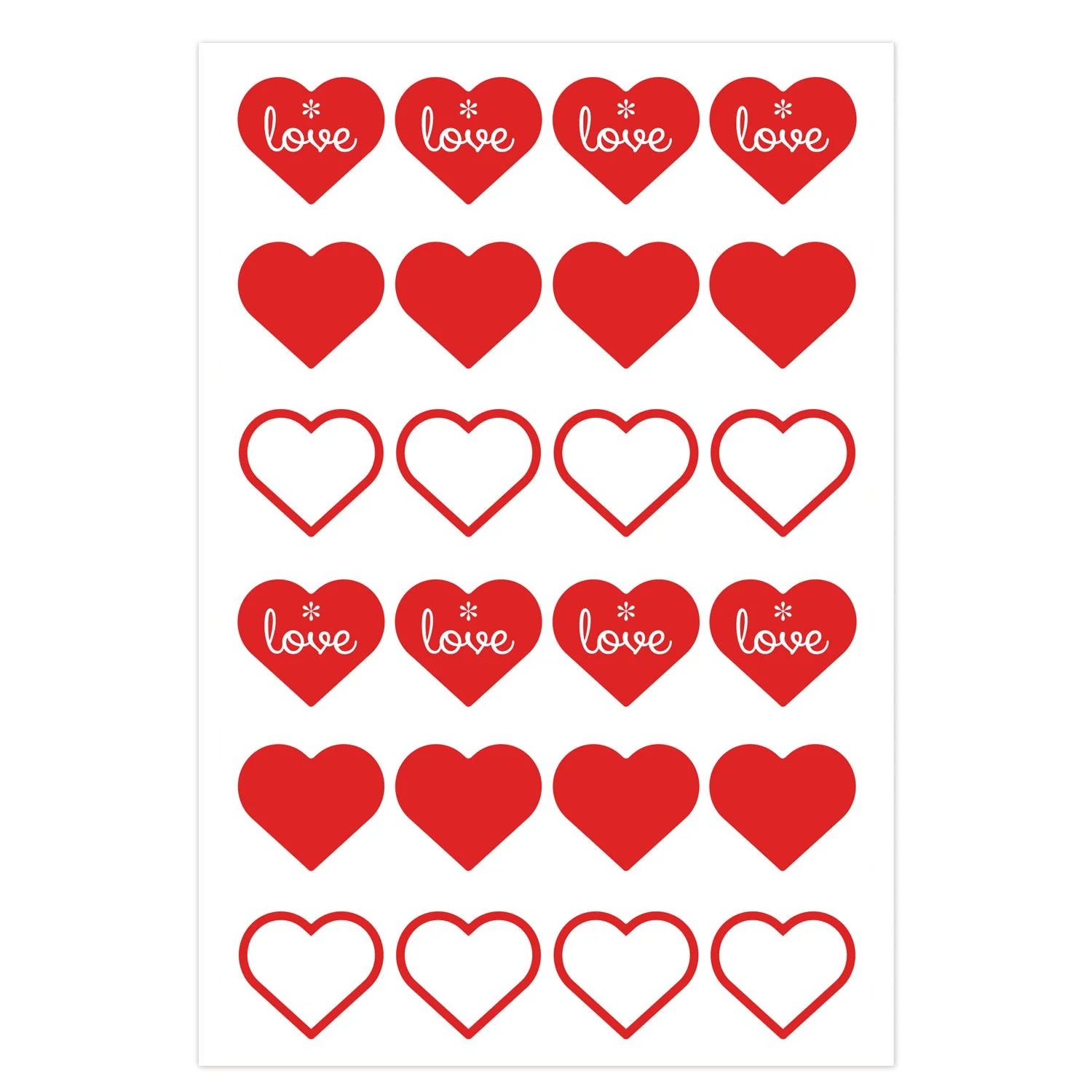 Etichetta Adesiva Love