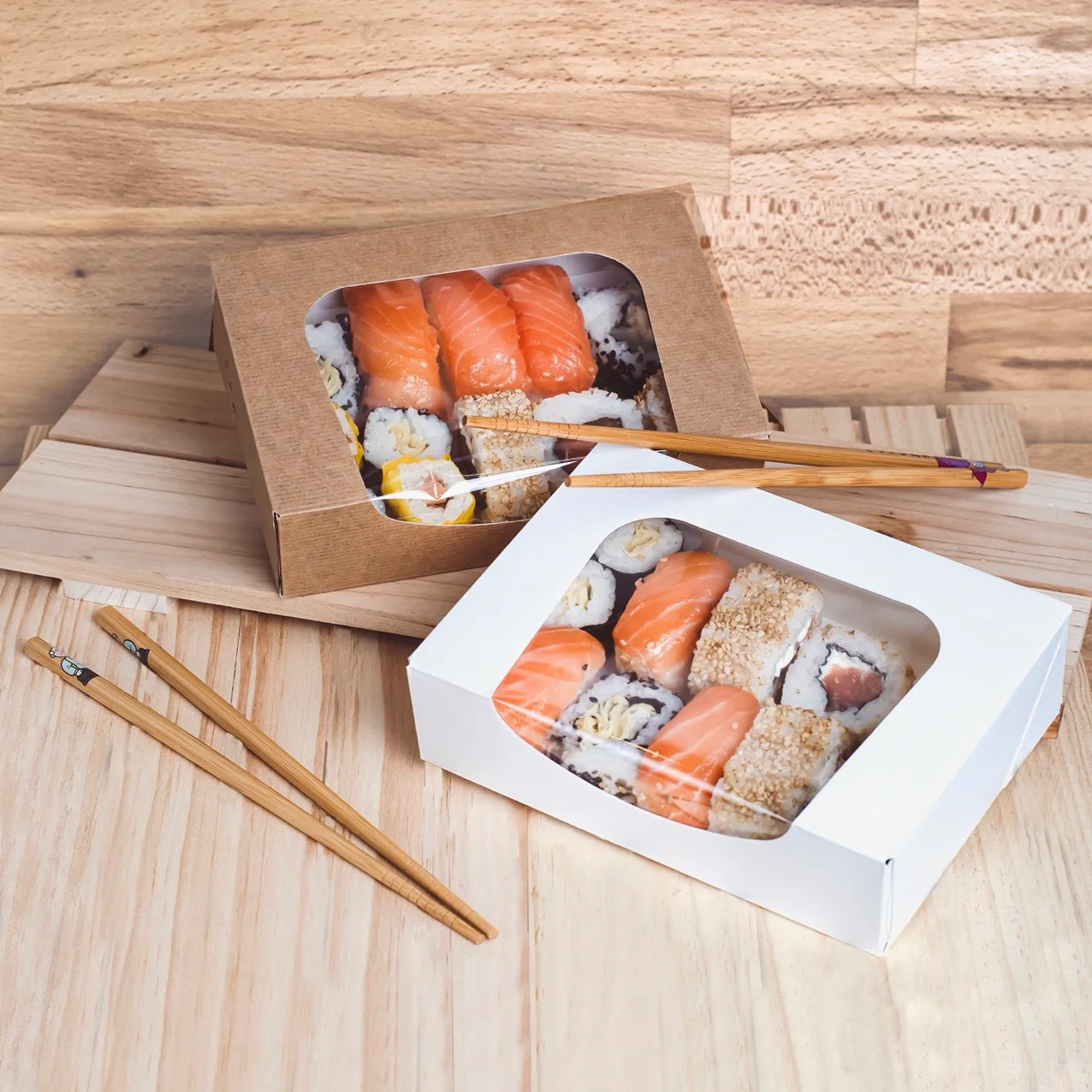 Food Box di Cartone Onda Nano-micro con Finestra - Image 3