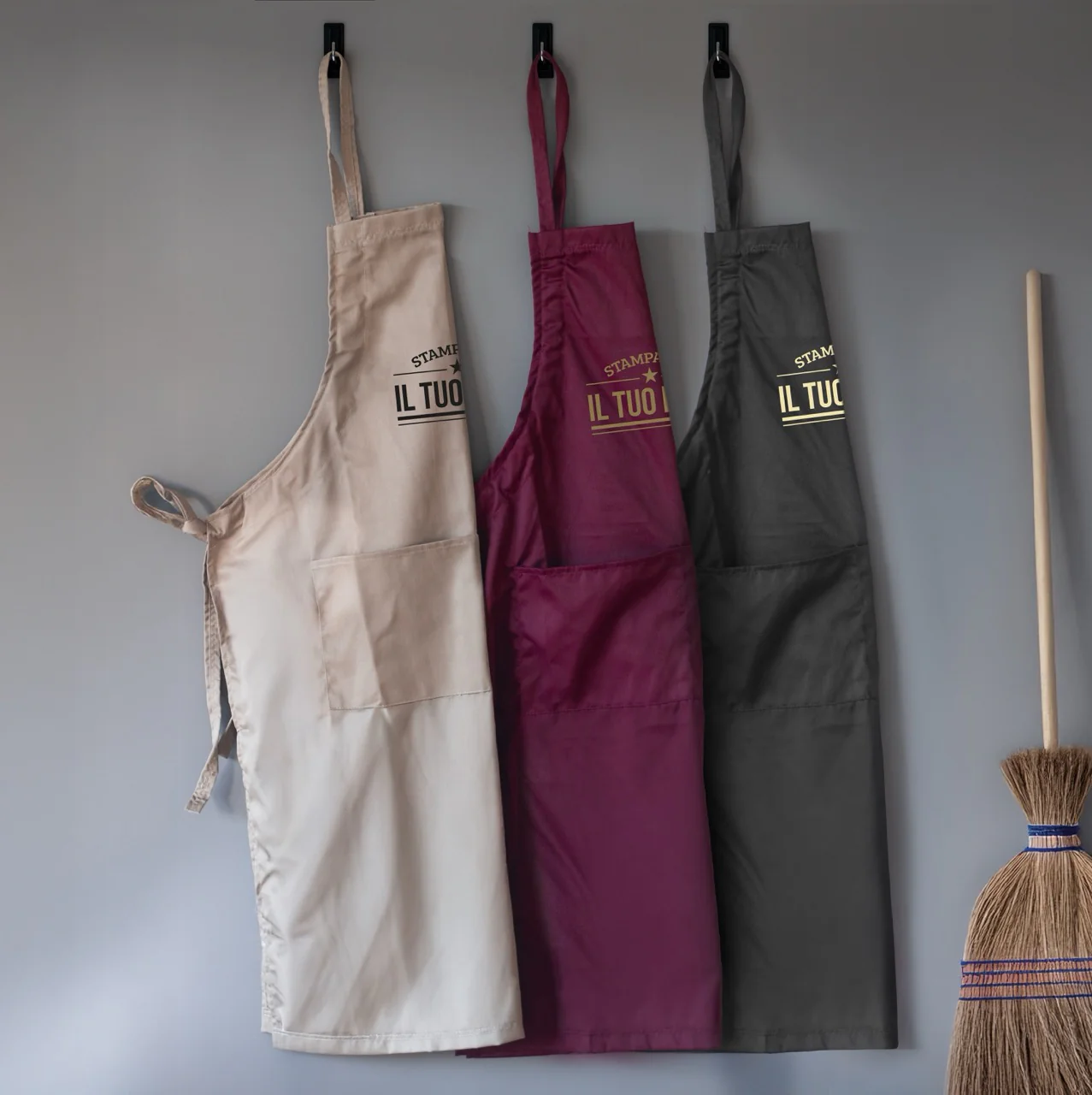 Grembiule Lungo con Tasche Personalizzabile - Image 2