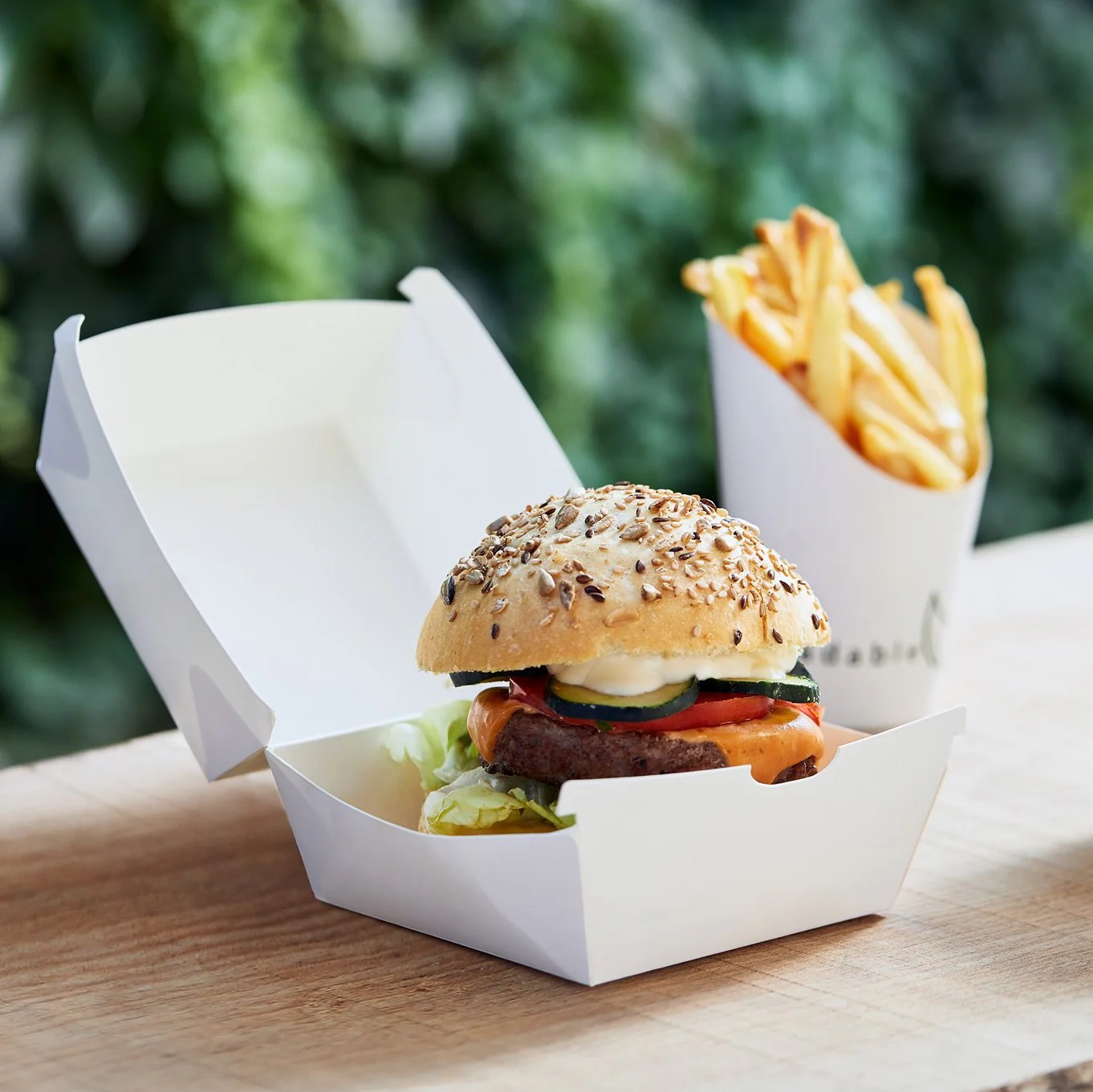 Hamburger Box in Cartoncino e PLA - Image 2