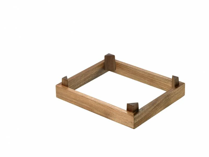 Modulo aperto impilabile in acacia - Image 3