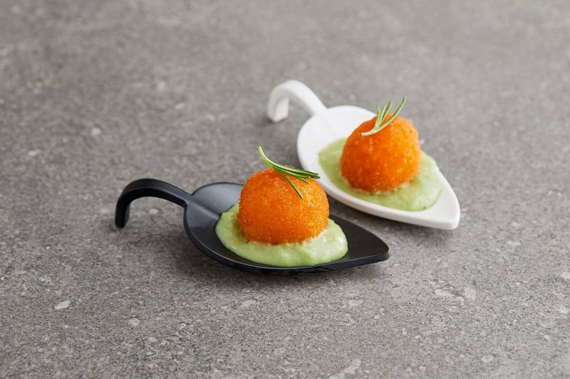 Piattino Foglia Finger Food in Melamina - Image 3
