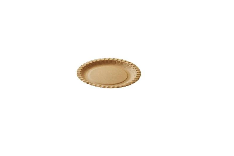 Piatto in cartoncino kraft biodegradabile e compostabile