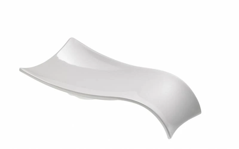 Piatto salsiera in melamina bianca