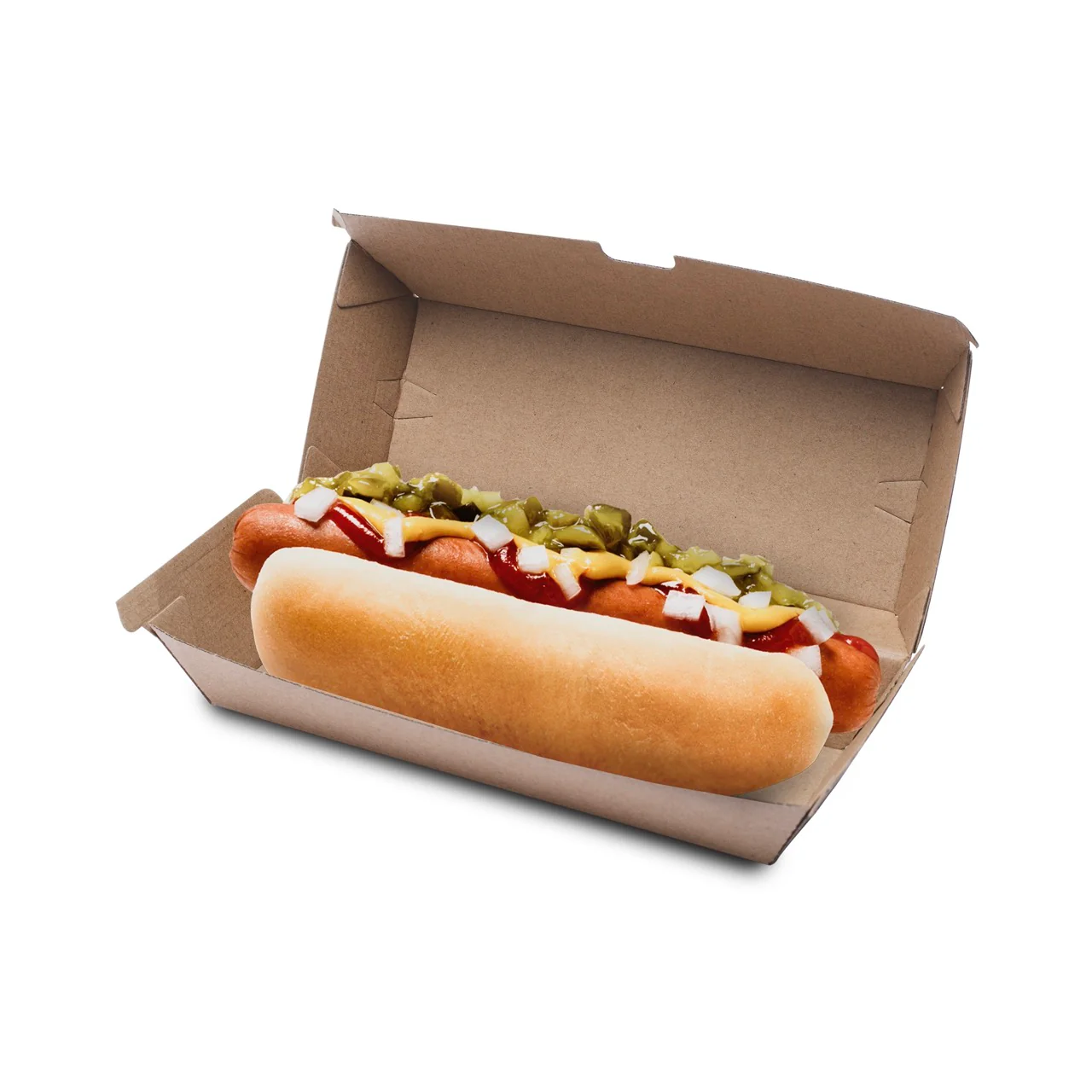 Porta HotDog in Cartone Rinforzato Kraft - Image 2