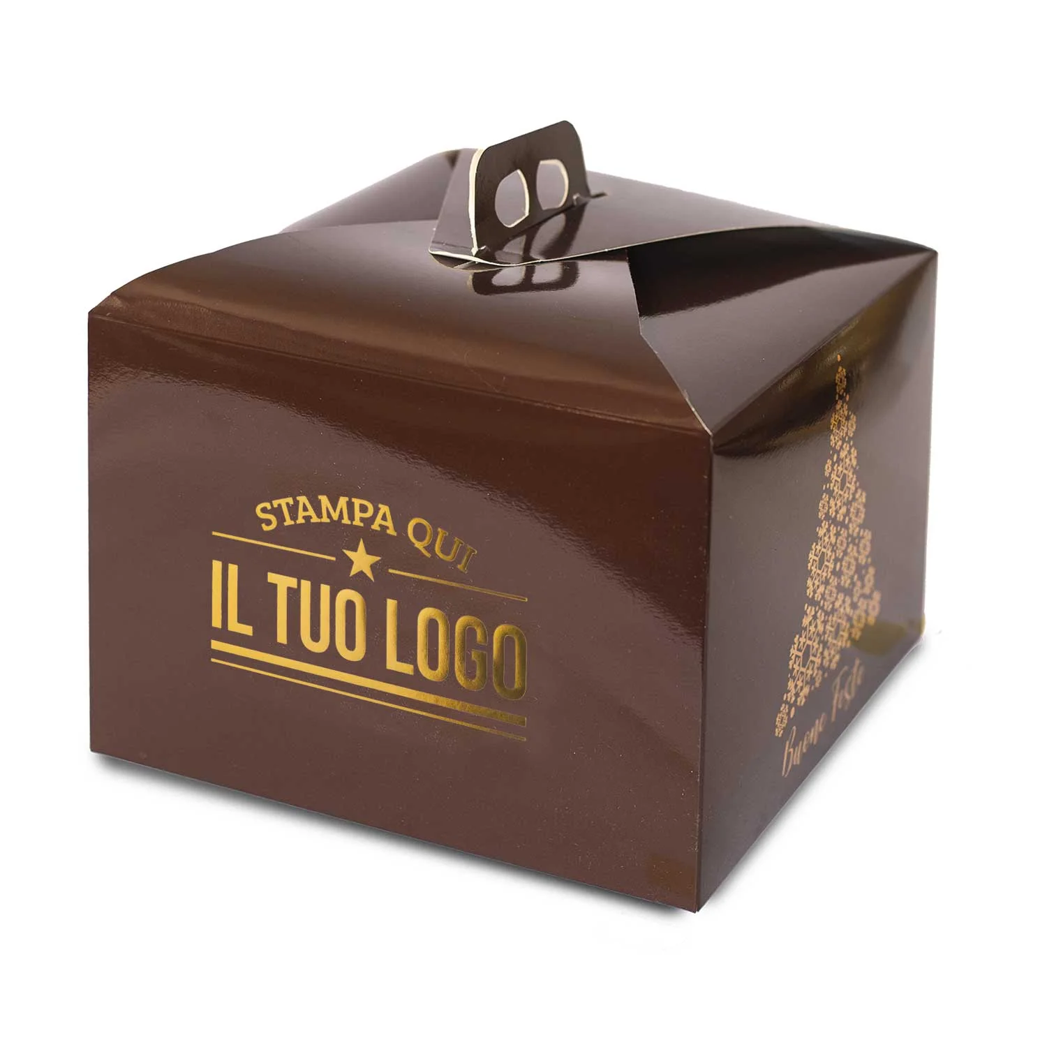 Portapanettone Basso Personalizzato Linea Albero 1 Kg - Image 4
