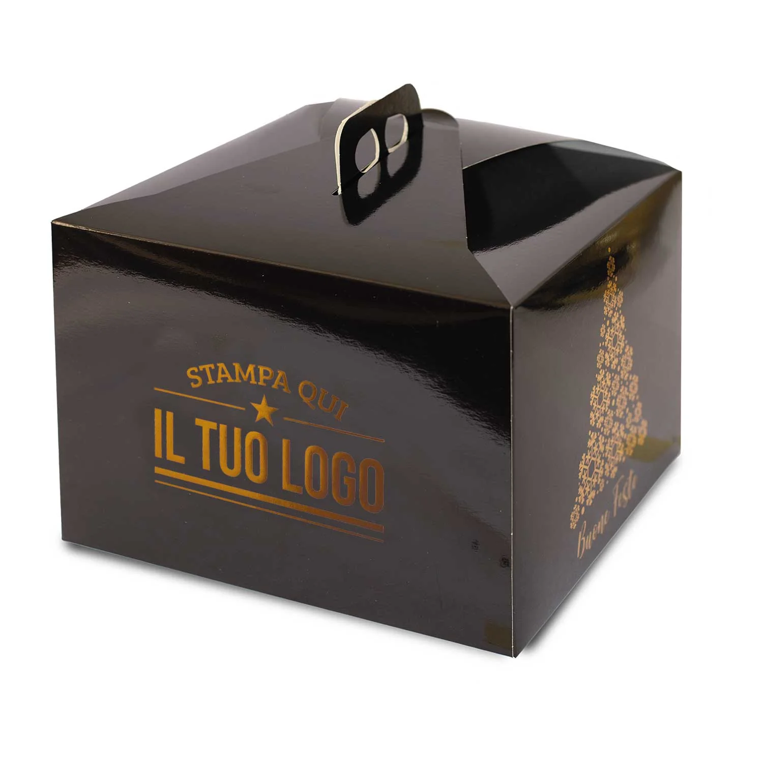 Portapanettone Basso Personalizzato Linea Albero 1 Kg - Image 7