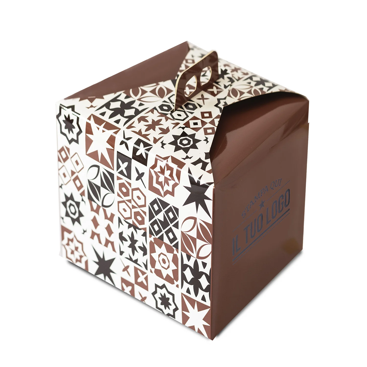 Portapanettone Alto Personalizzabile Fantasia Maioliche 750gr - 1Kg - Image 4
