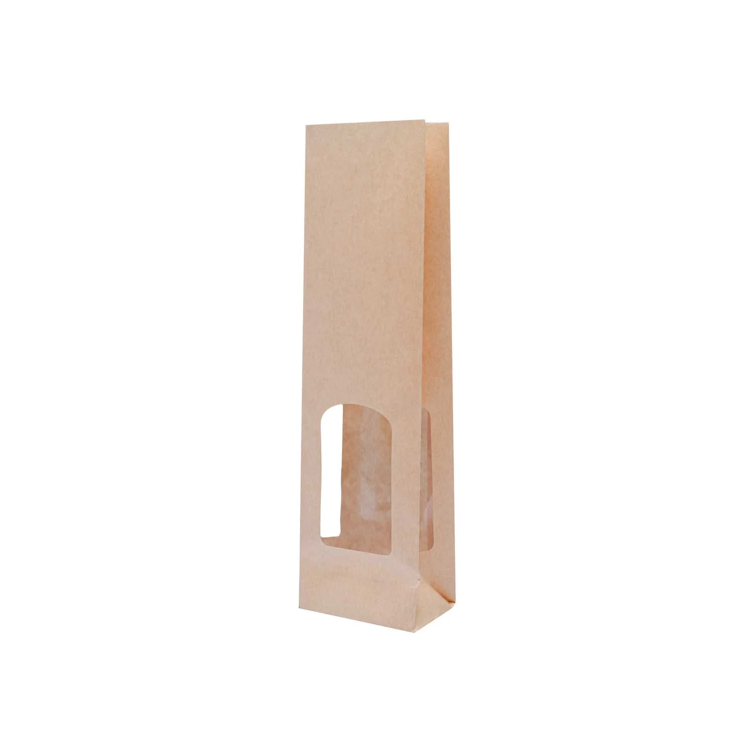 Sacchetti Carta Kraft Liscia con Finestra Avana - Image 3