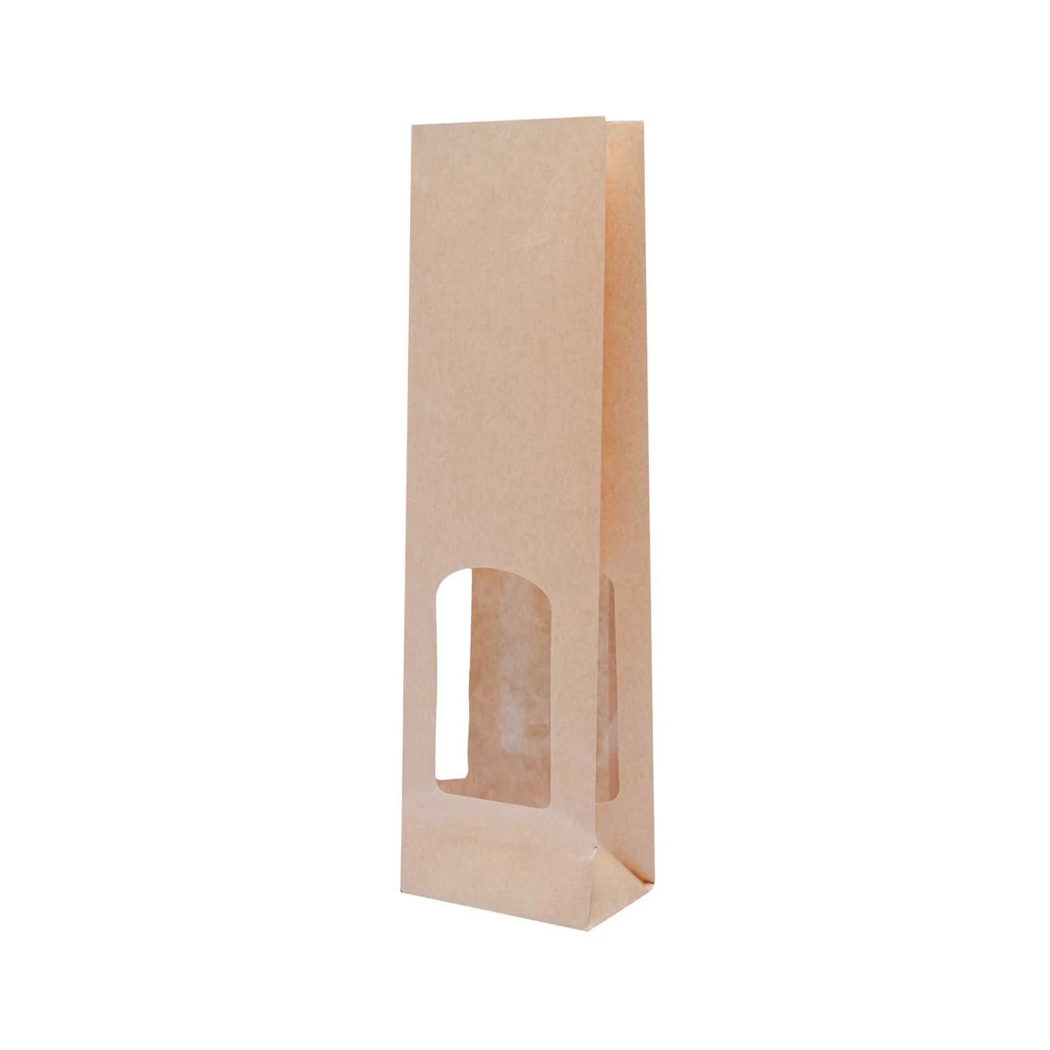 Sacchetti Carta Kraft Liscia con Finestra Avana - Image 4