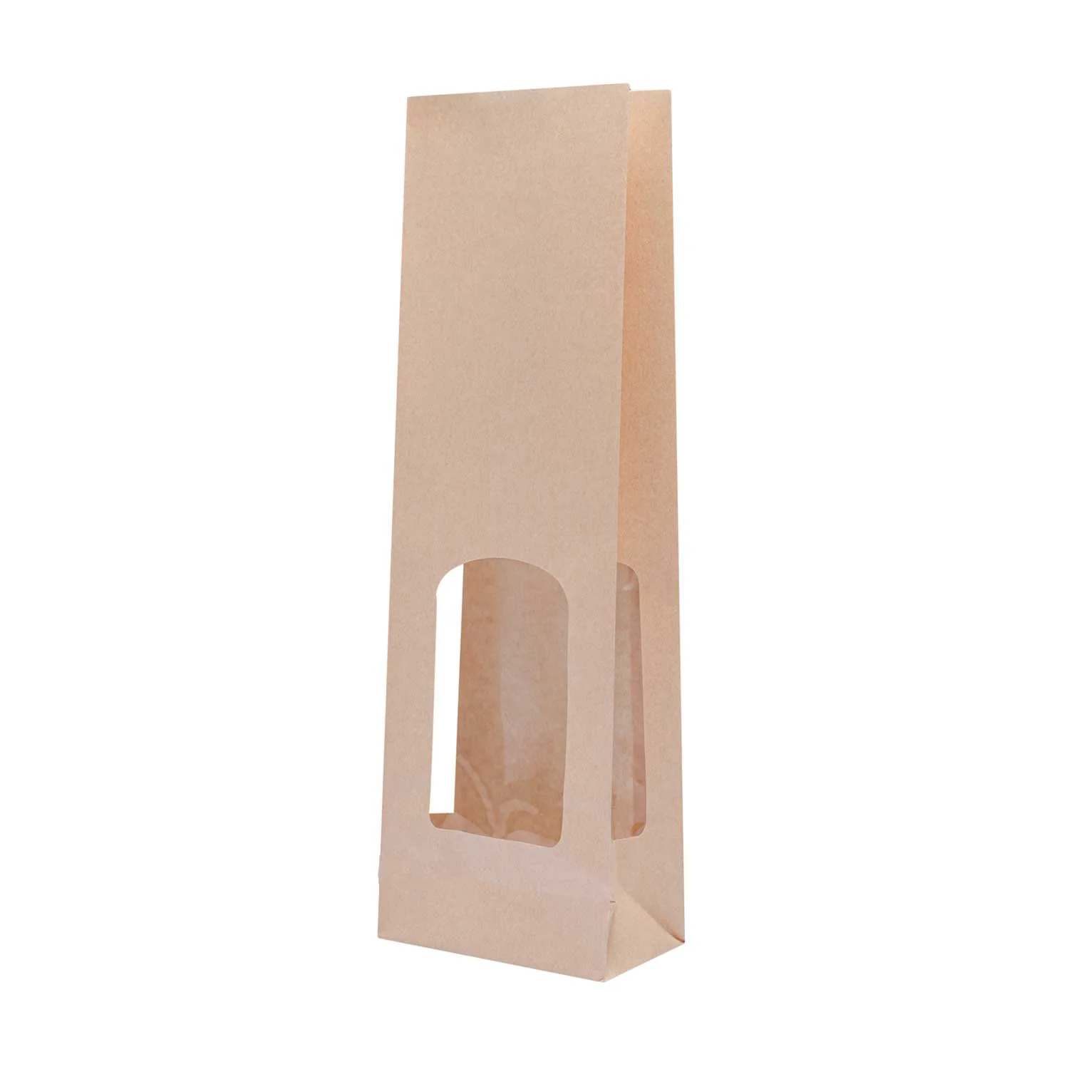 Sacchetti Carta Kraft Liscia con Finestra Avana - Image 5