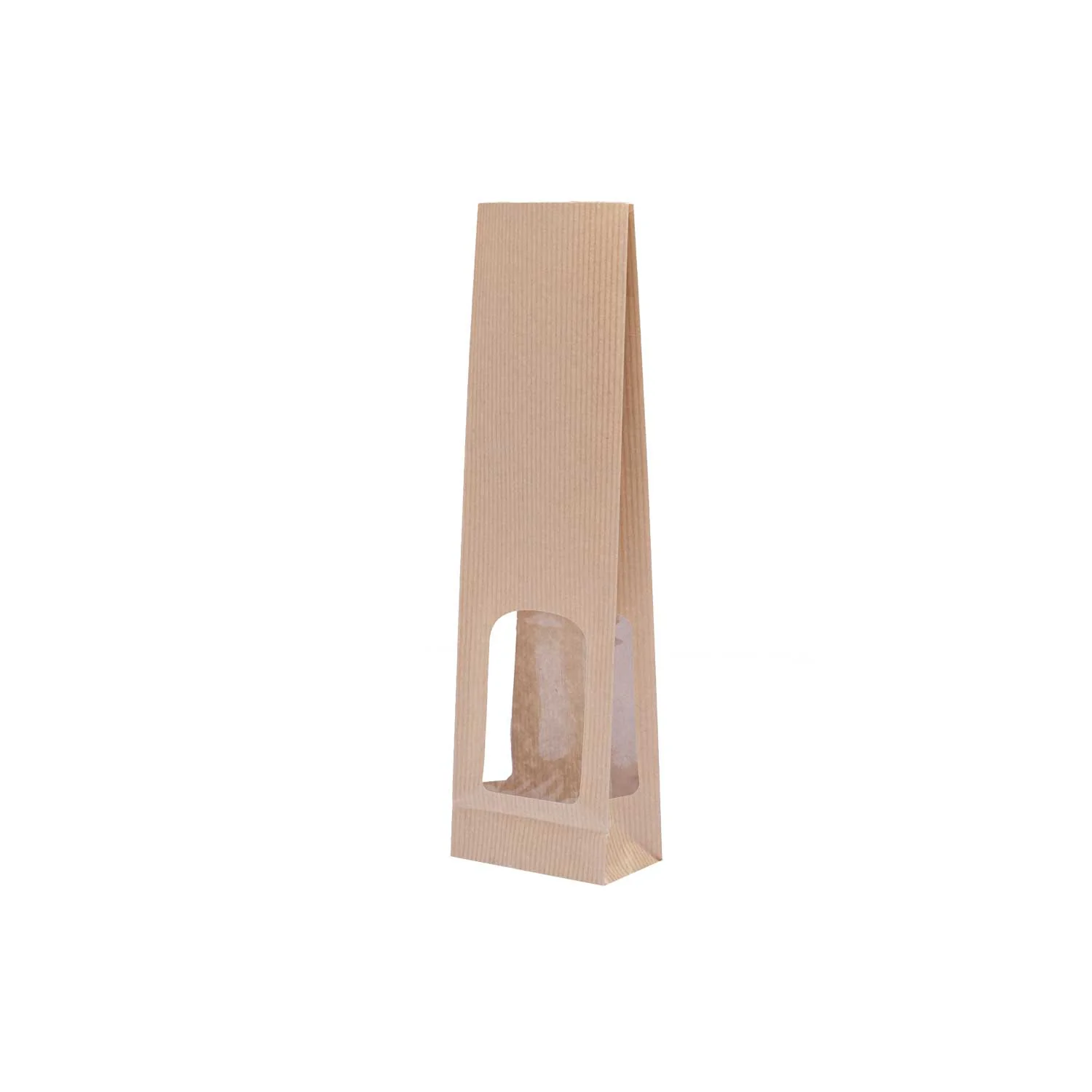 Sacchetti Carta Sealing Fondo Quadro con Finestra Avana - Image 6