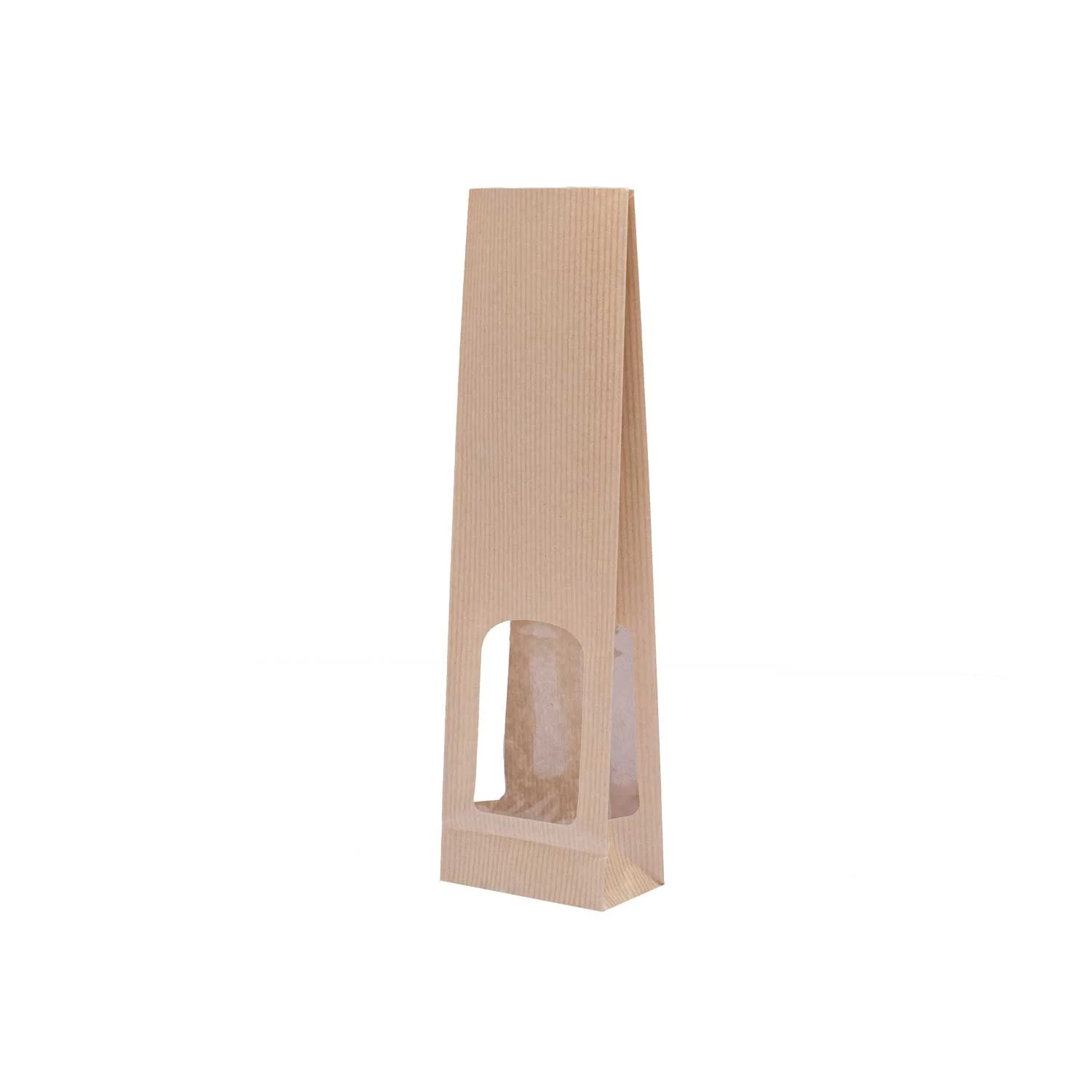 Sacchetti Carta Sealing Fondo Quadro con Finestra Avana - Image 7