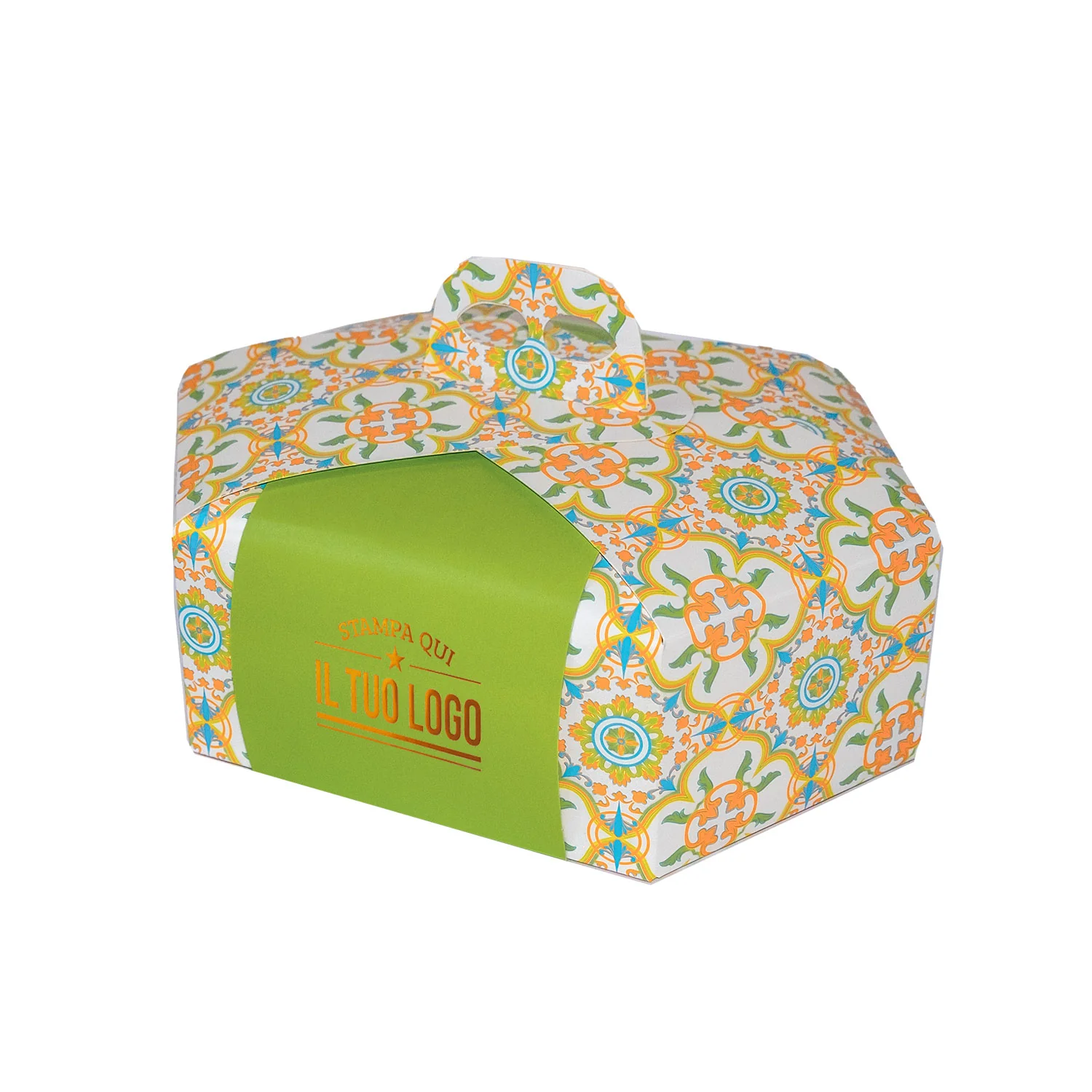 Scatola Colomba Esagonale Mosaico Sicily Personalizzata - Image 11