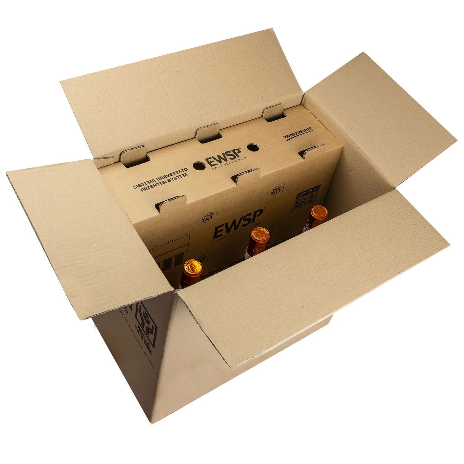 Scatola EWINE SECURE PACK® per Spedizione Bottiglie Avana - Image 2