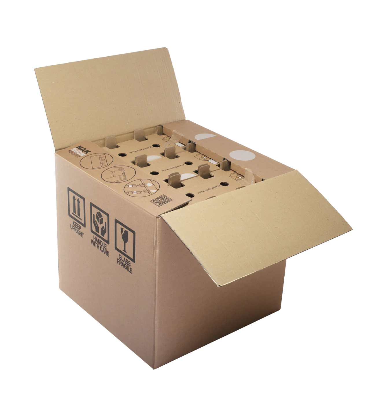 Scatola NAKPACK® per Spedizione Bottiglie Avana - Image 8