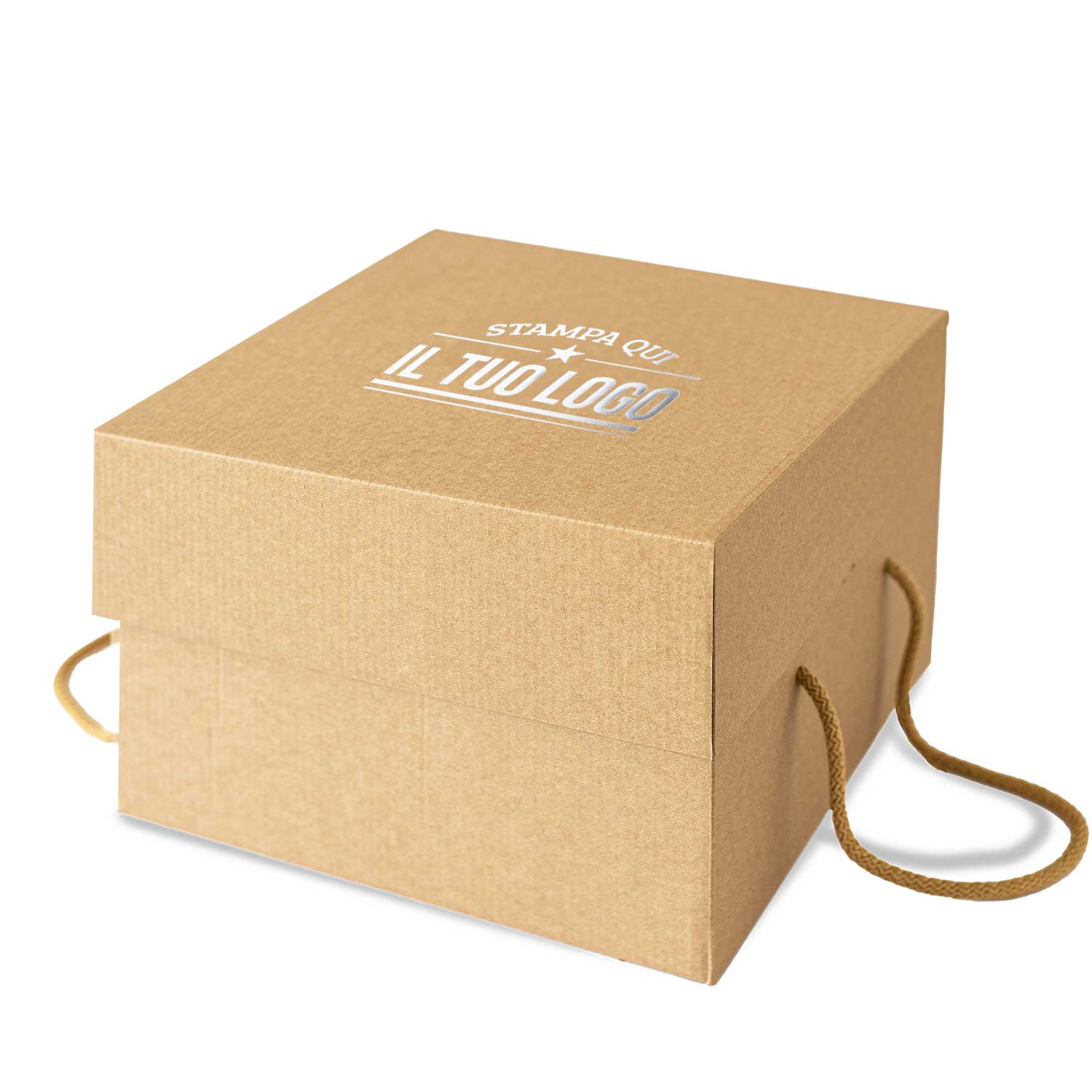 Scatola Panettone Personalizzabile, Cube Avana 1 Kg - Image 5