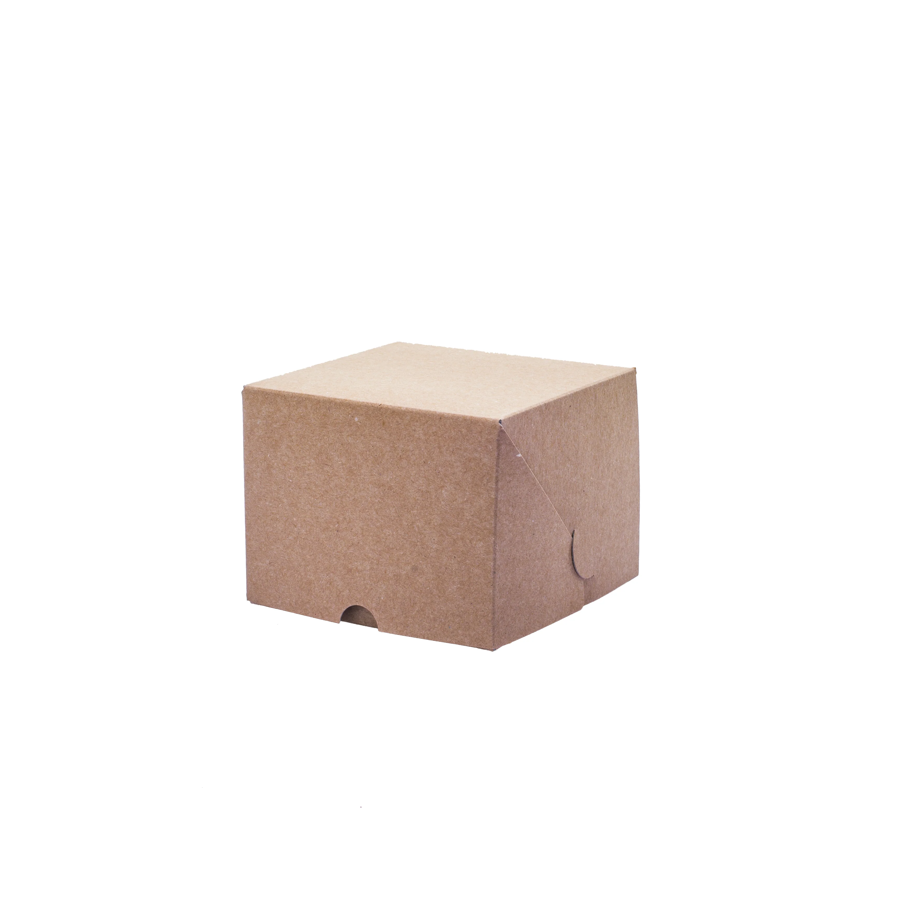 Scatola per Dolci monoporzione quadrata kraft Avana