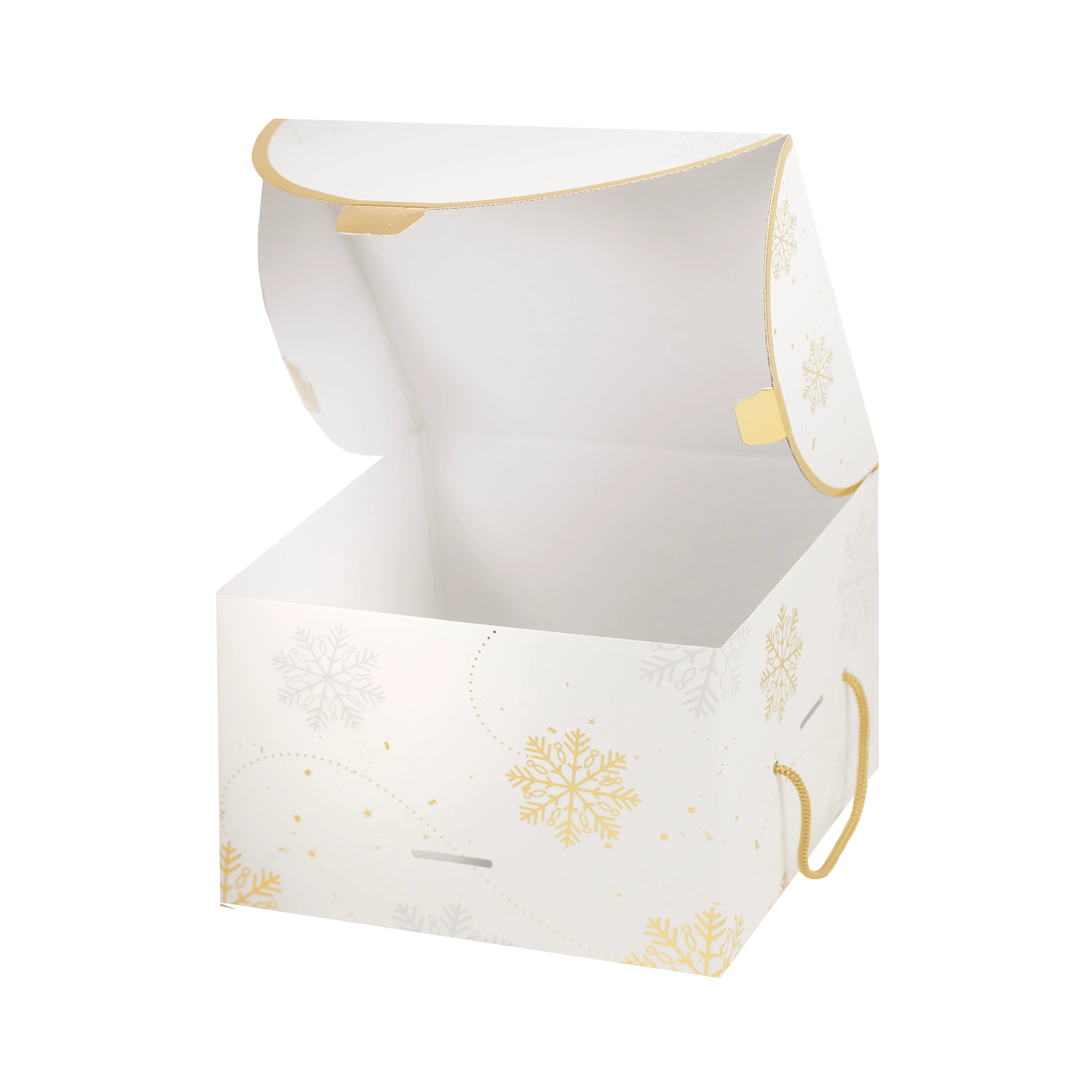Scatola Portapanettone Fiocco di Neve con cordini Personalizzabile - Image 4