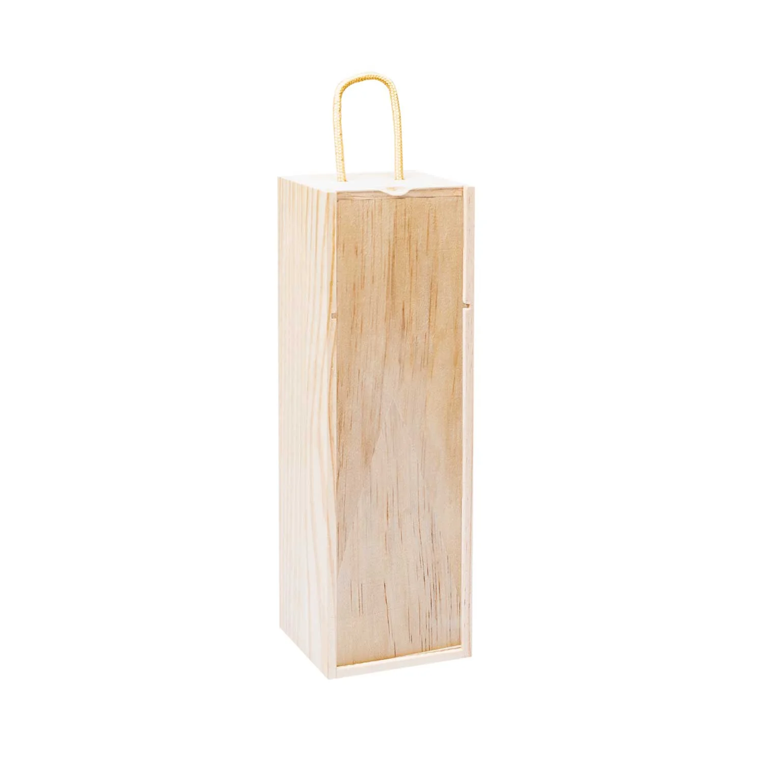 Scatole di legno per bottiglie con chiusura scorrevole in legno
