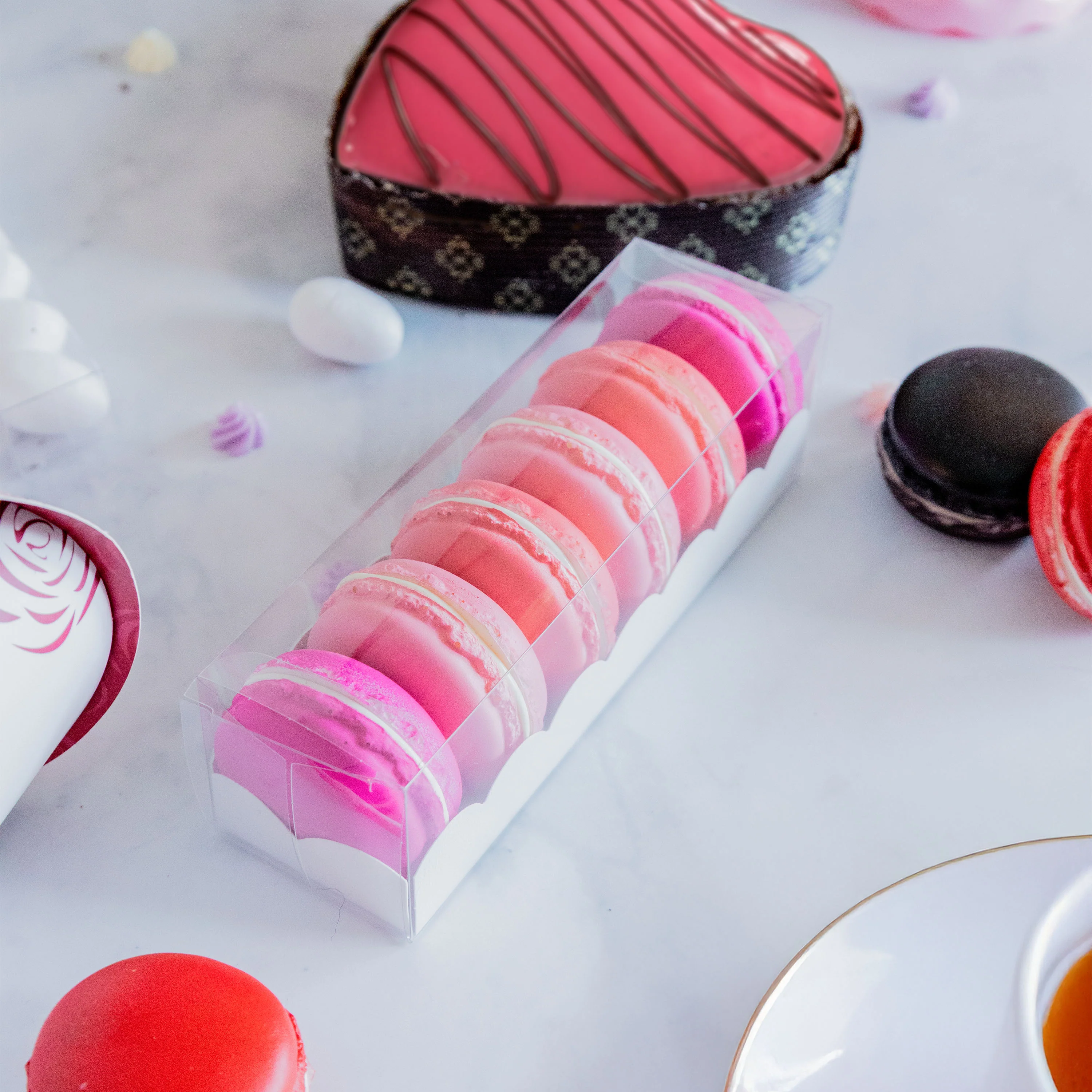 Scatole per macarons trasparenti - Image 2