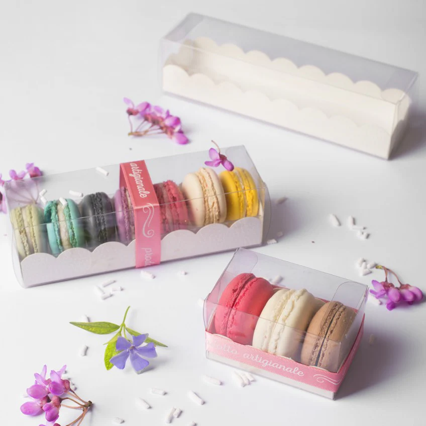 Scatole per macarons trasparenti - Image 3