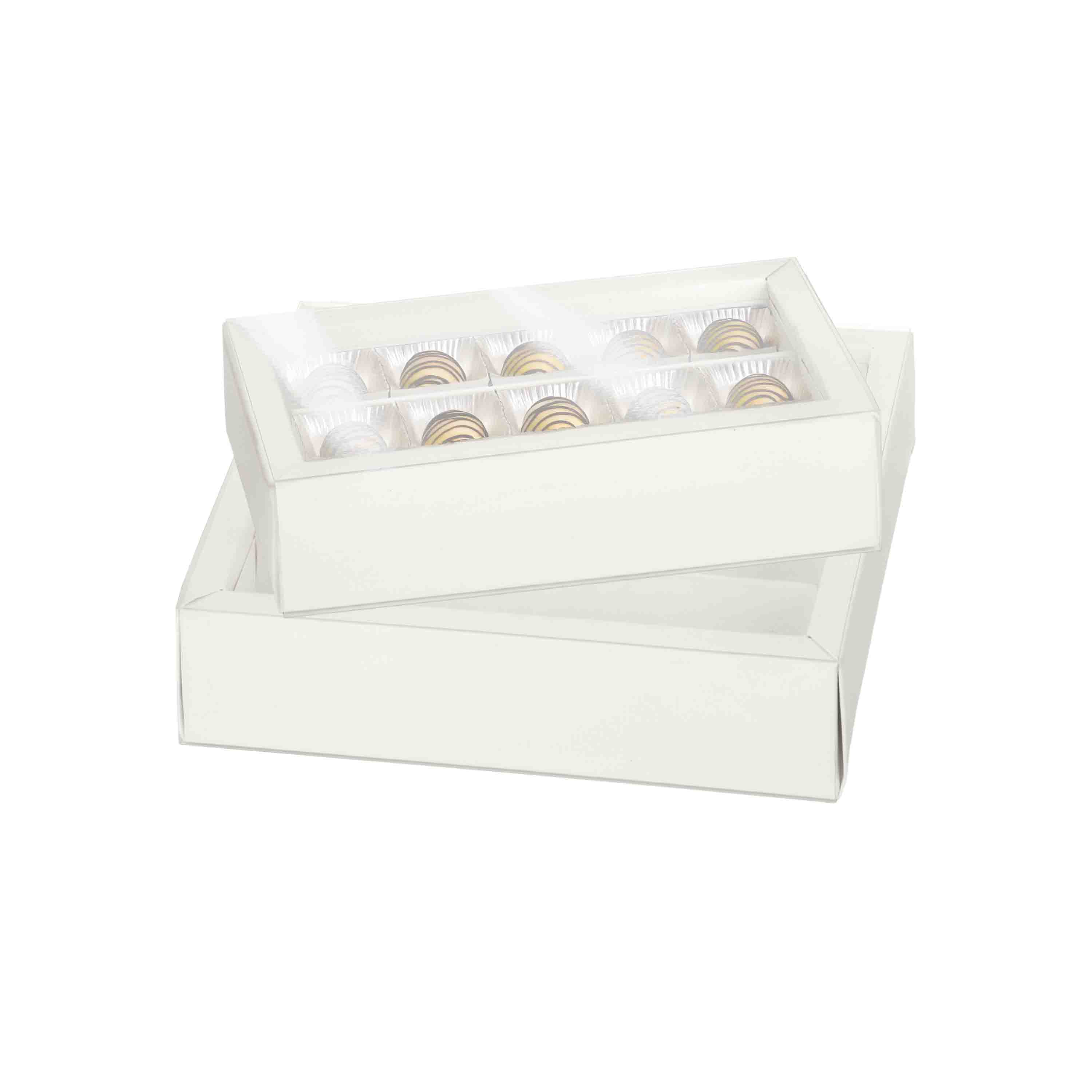 Scatole per Praline con Separatore interno, Bianco - Image 3
