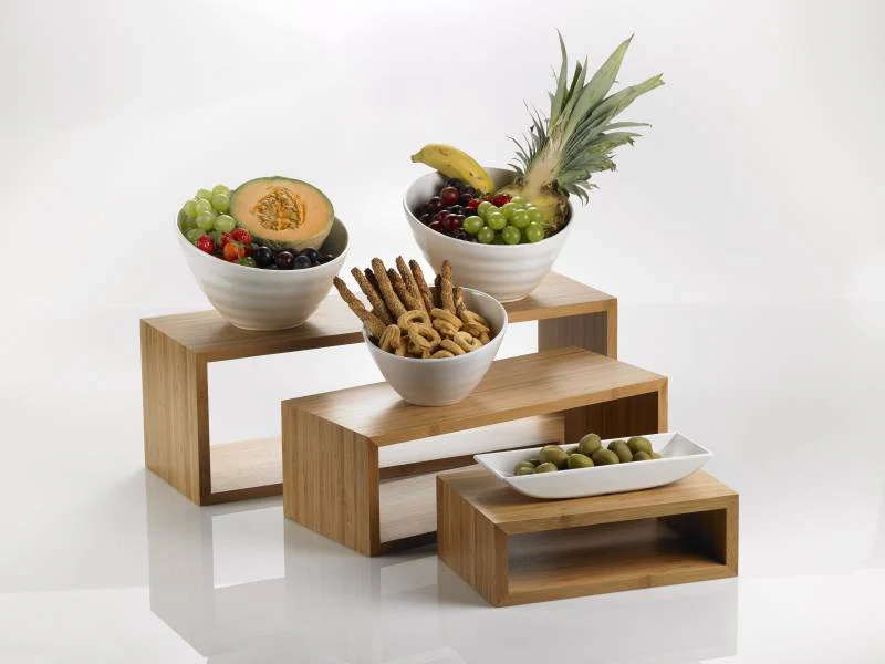 Set 3 alzate bamboo per buffet - Image 2