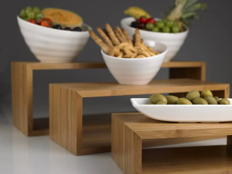 Set 3 alzate bamboo per buffet - Image 3
