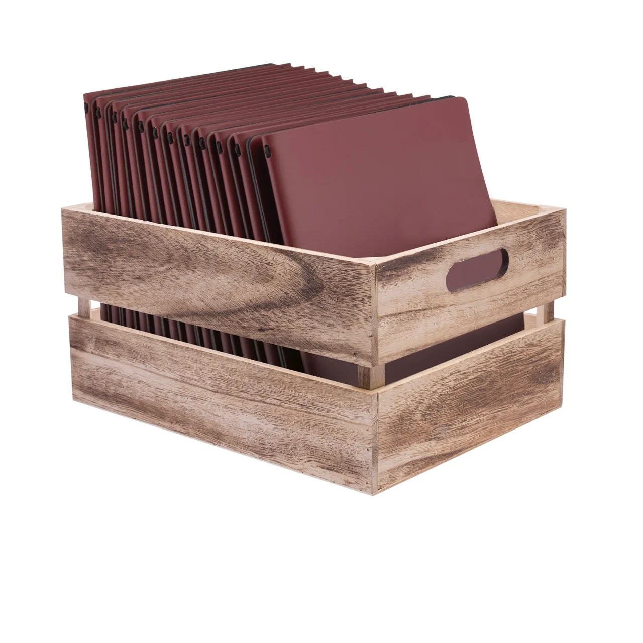 Set 3 Cassette in Legno Miele - Image 2