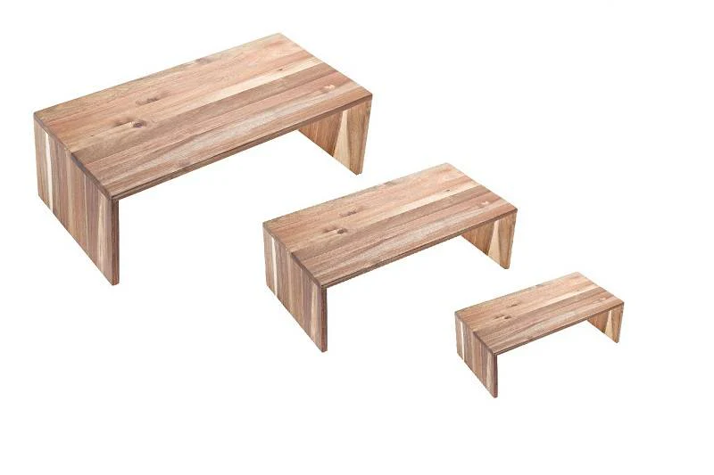 Set espositori in acacia