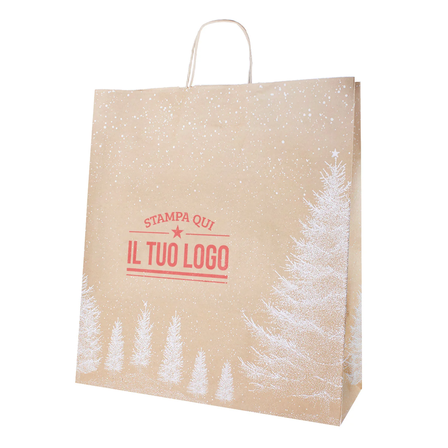 Shopper Albero Bianco Natale Personalizzate - Image 45