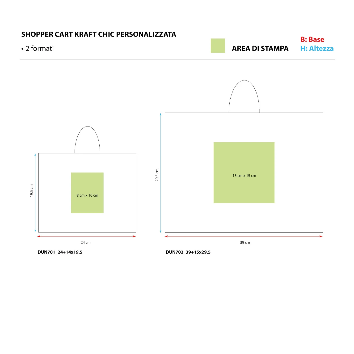 Shopper Cart Kraft Chic Personalizzabile - Image 3
