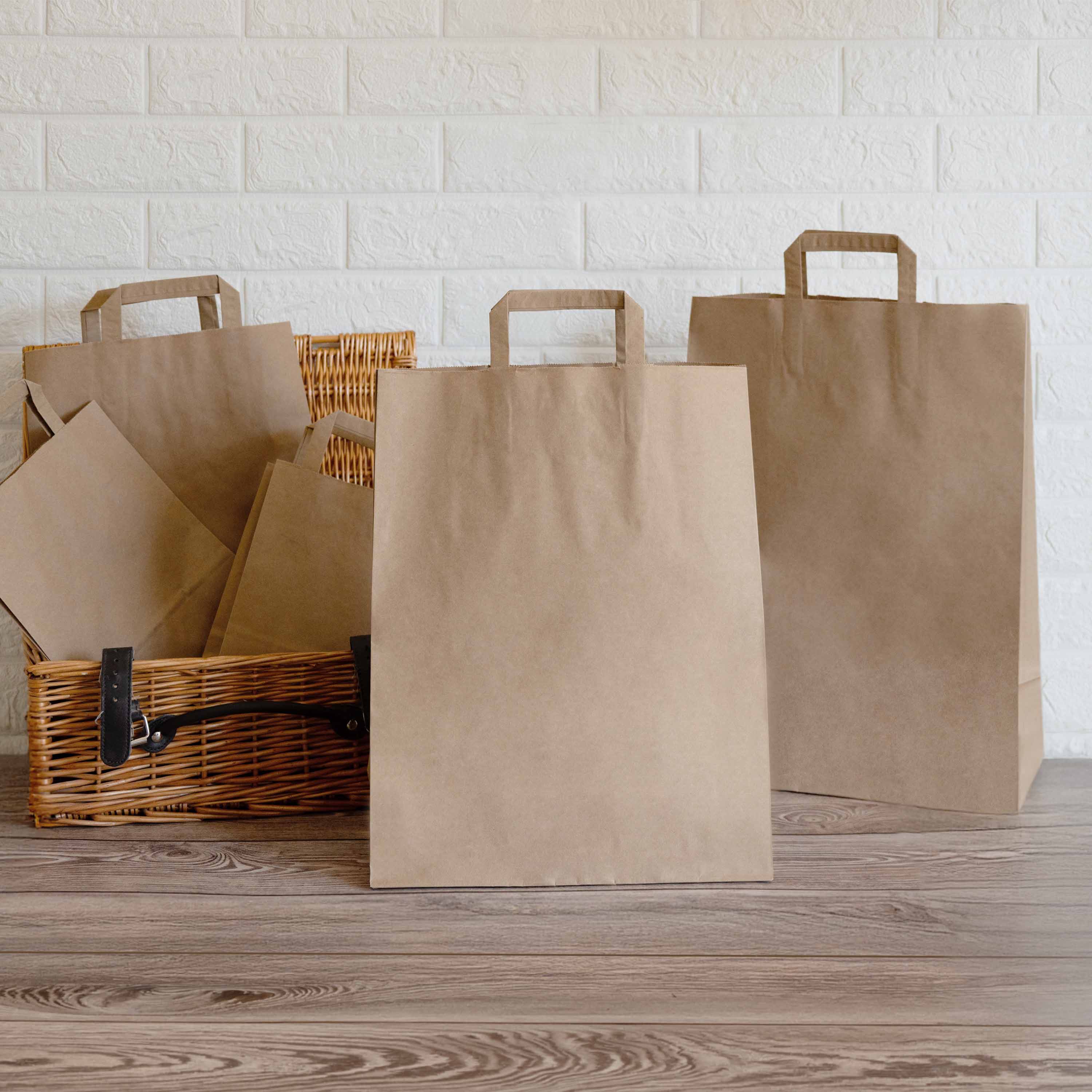 Shopper Carta Avana Piattina Linea Economy - Image 3