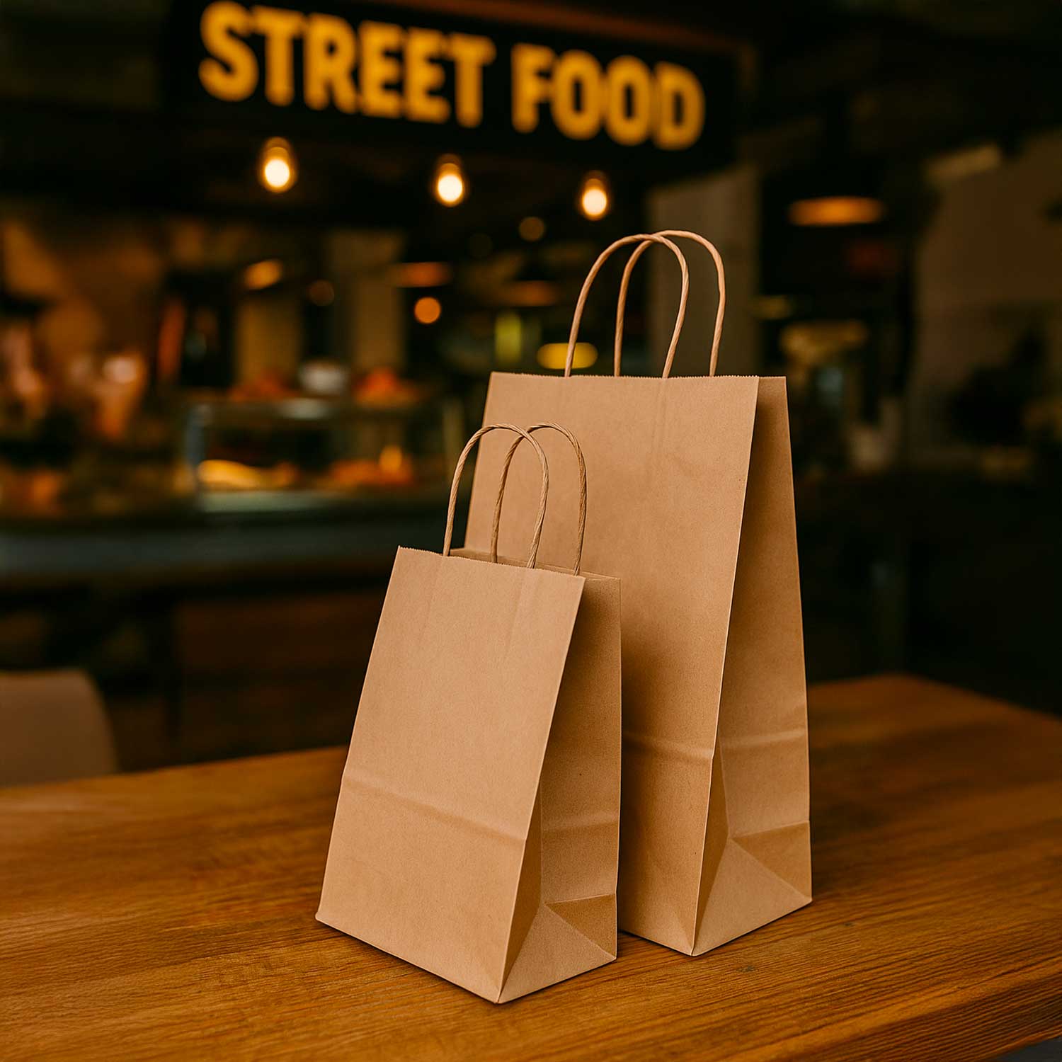 Shopper Carta Biokraft cordino Avana - Image 5