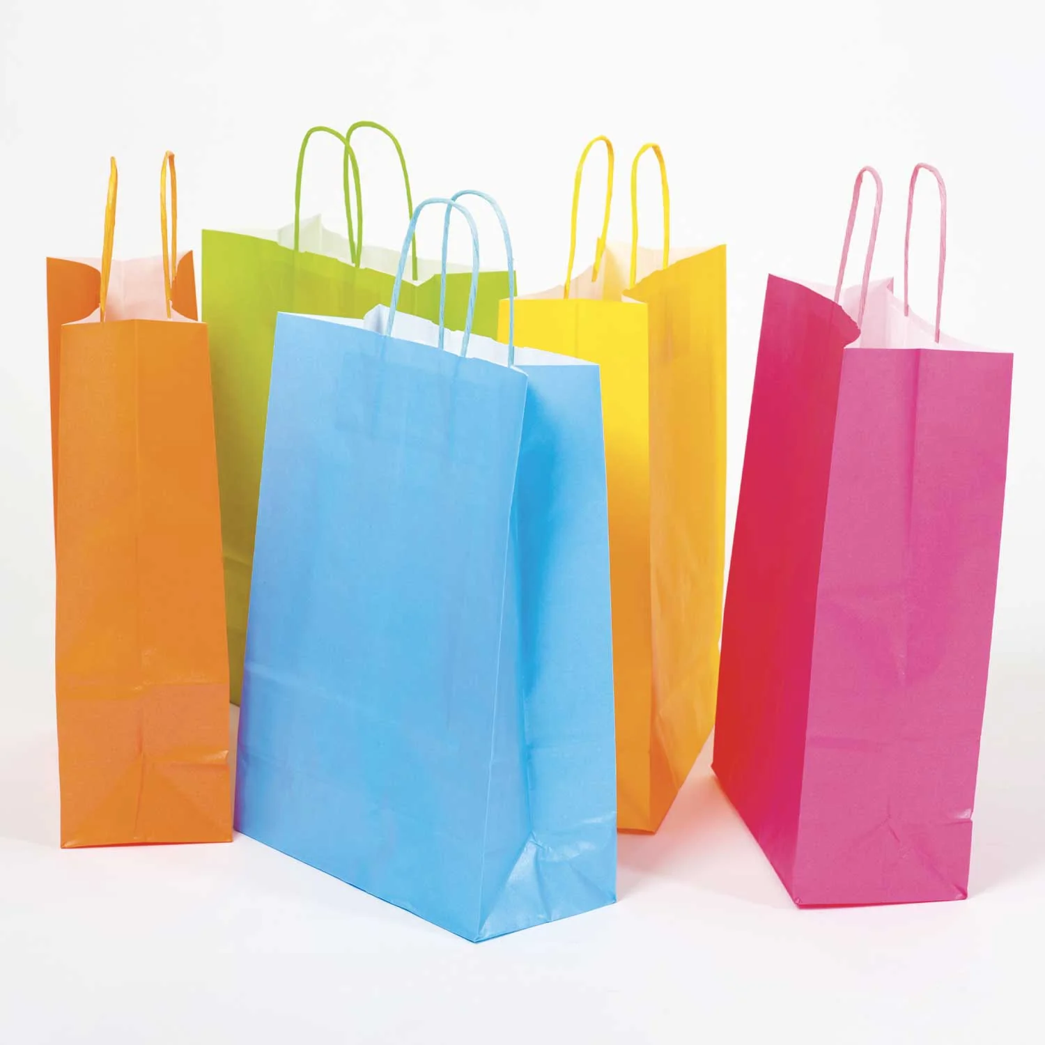 Shopper Carta Colorata Manico in Cordino - Image 8
