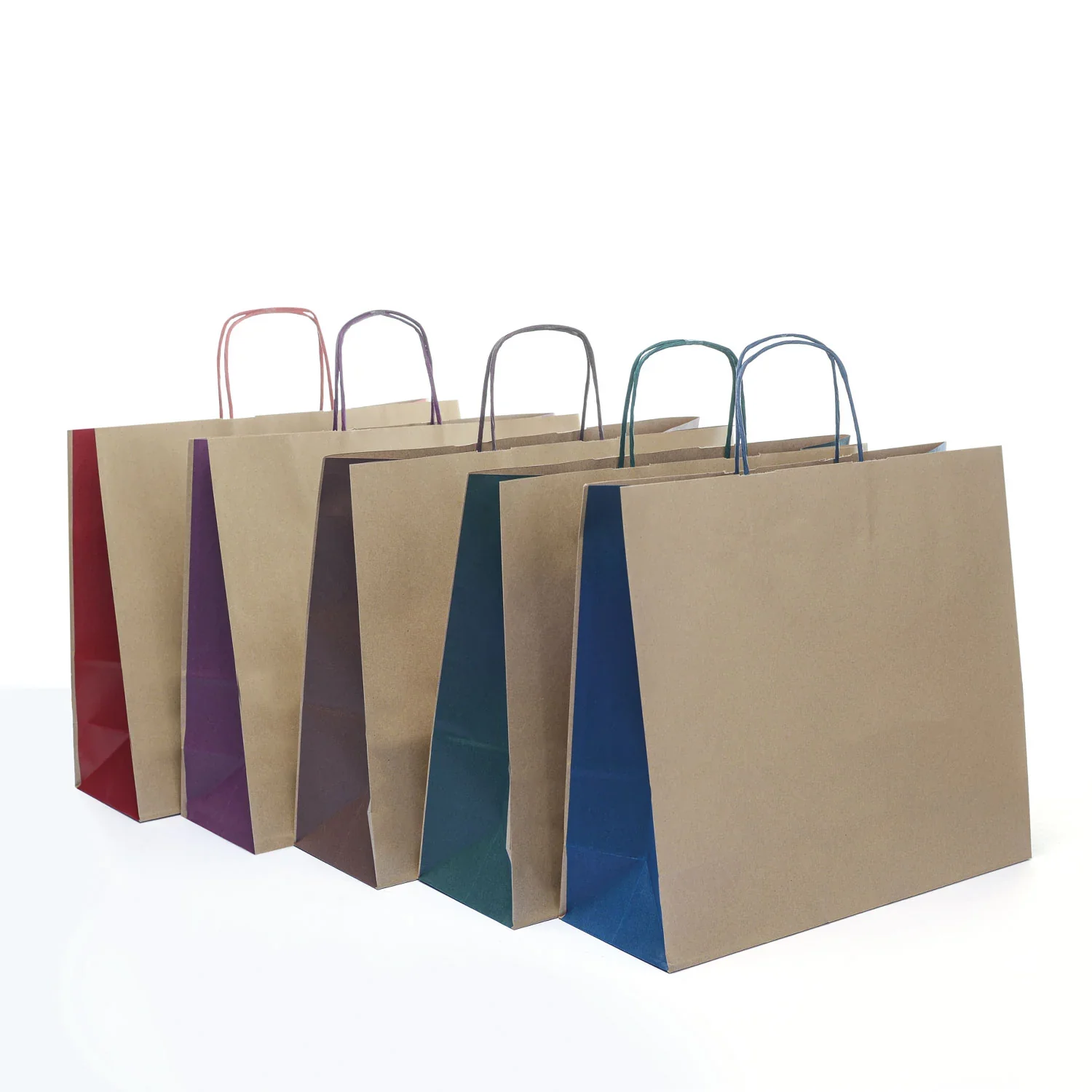 Shopper Carta Eco Bicolor Avana - Image 2