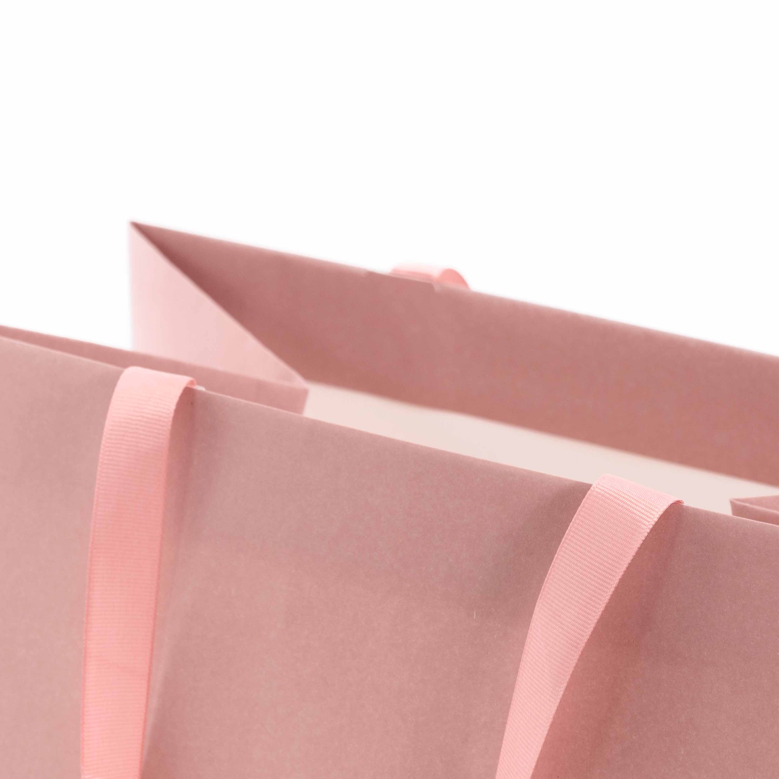 Shopper Carta Elegance con manici Gros Grain Fondo Largo - Image 2